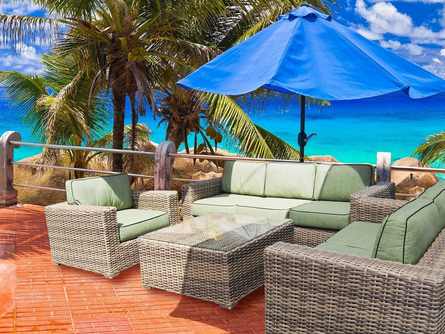 Teva Santa Monica Wicker Outdoor Lounge Set