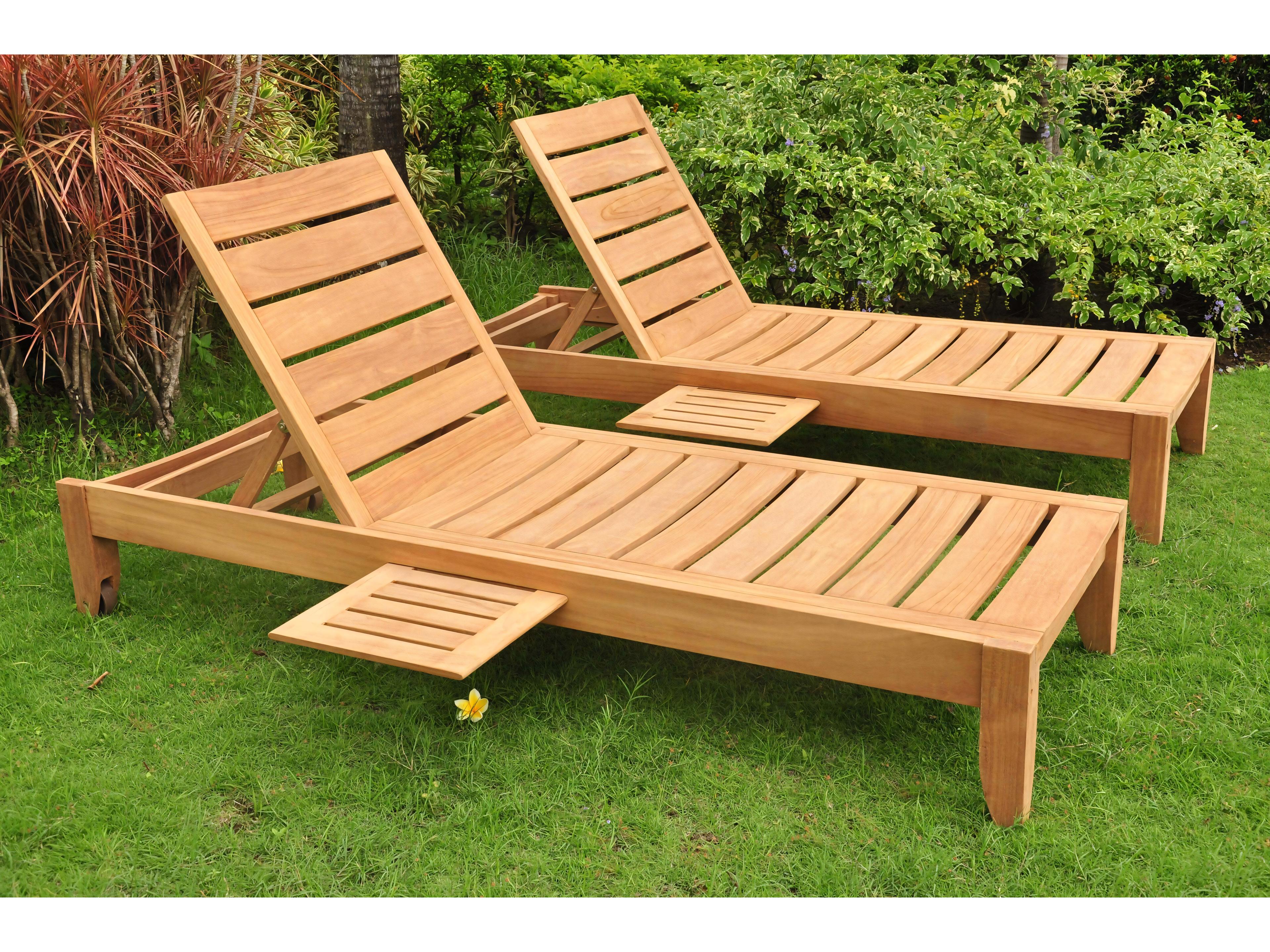 Teak Smith Atnas Multi Position Sun Chaise Lounger Steamer