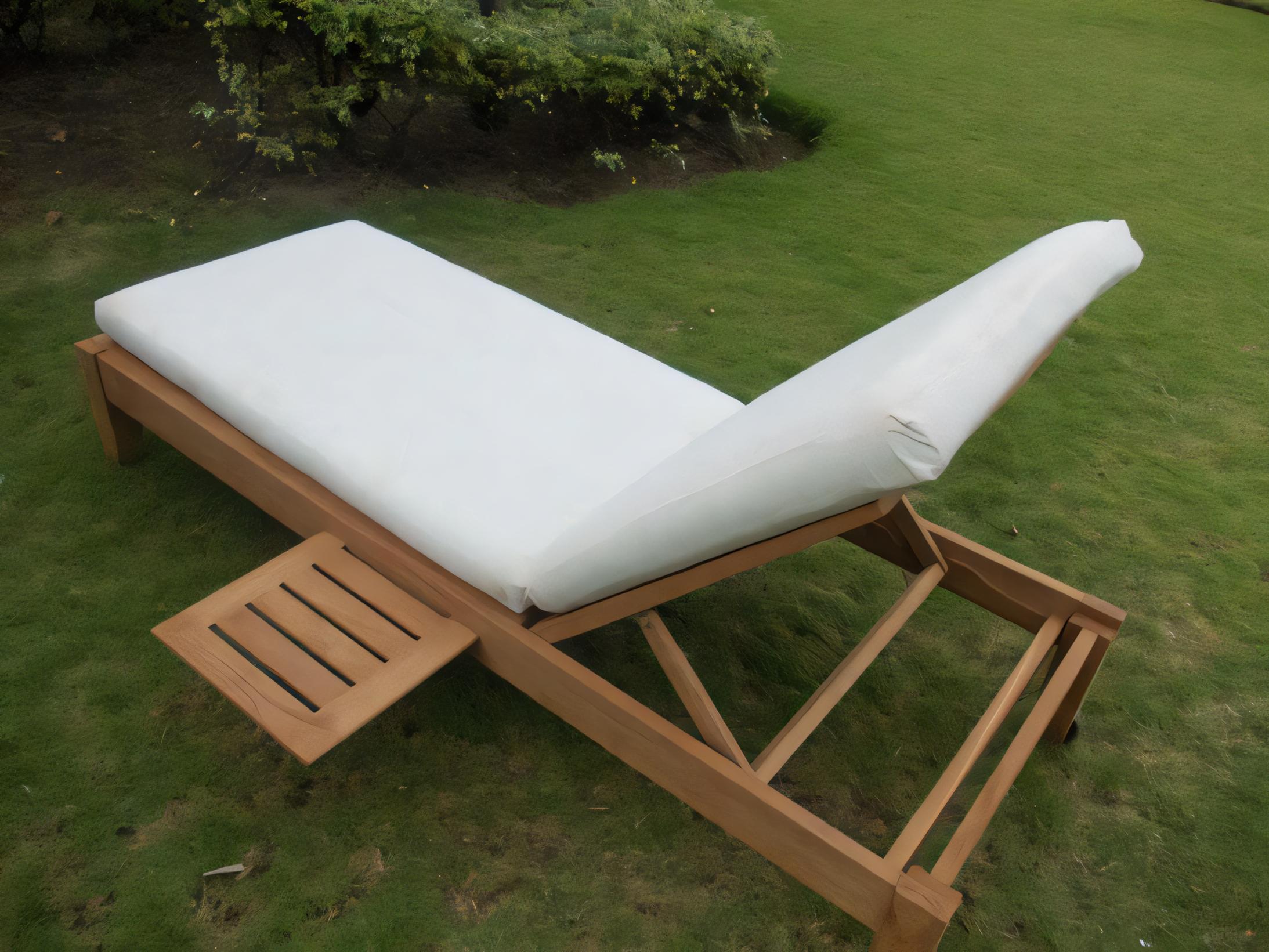 Teak Smith Atnas Multi Position Sun Chaise Lounger Steamer
