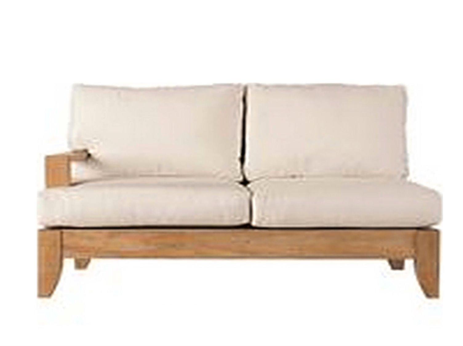 Teak Smith Atnas Left Arm Loveseat