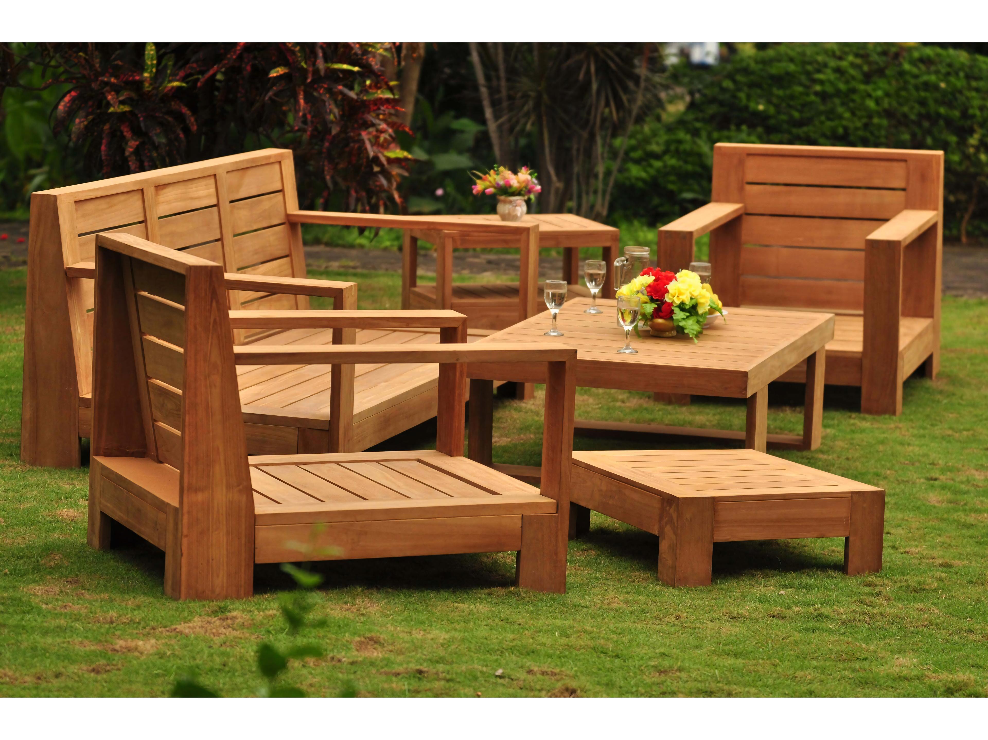 Teak Smith Canberra Ottoman