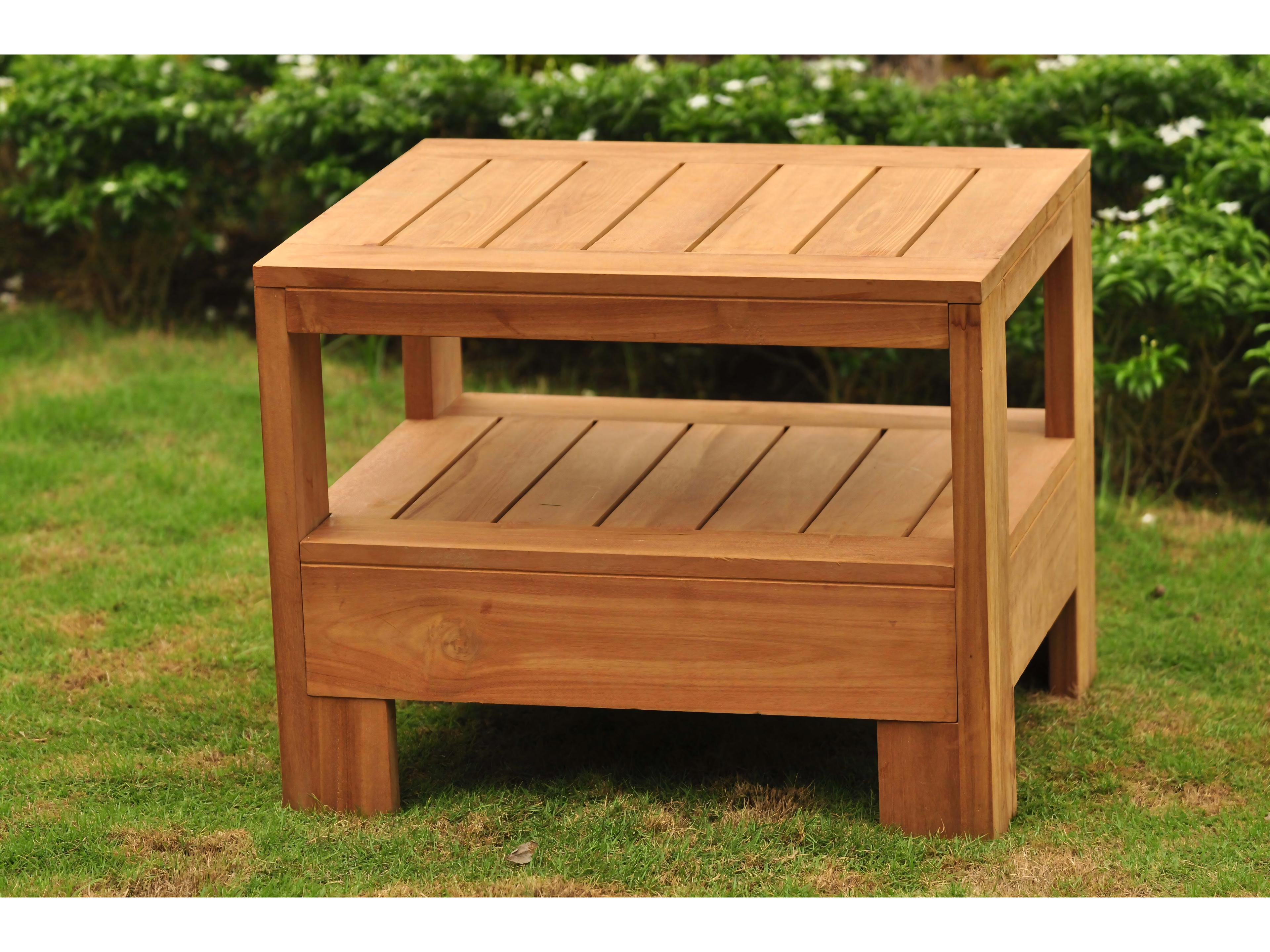 Teak Smith Canberra Rectangular Side Table