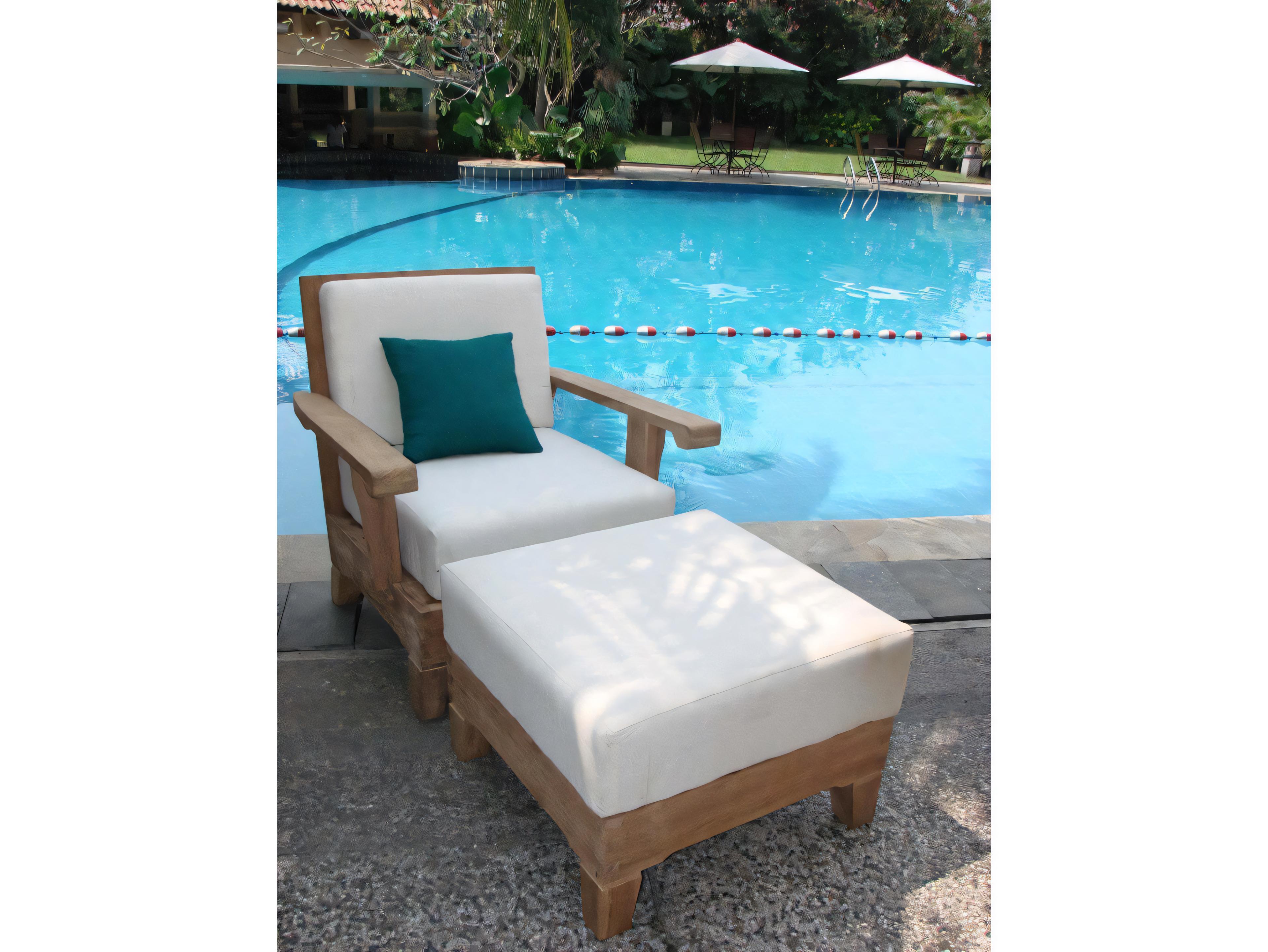 Teak Smith Caranas Ottoman