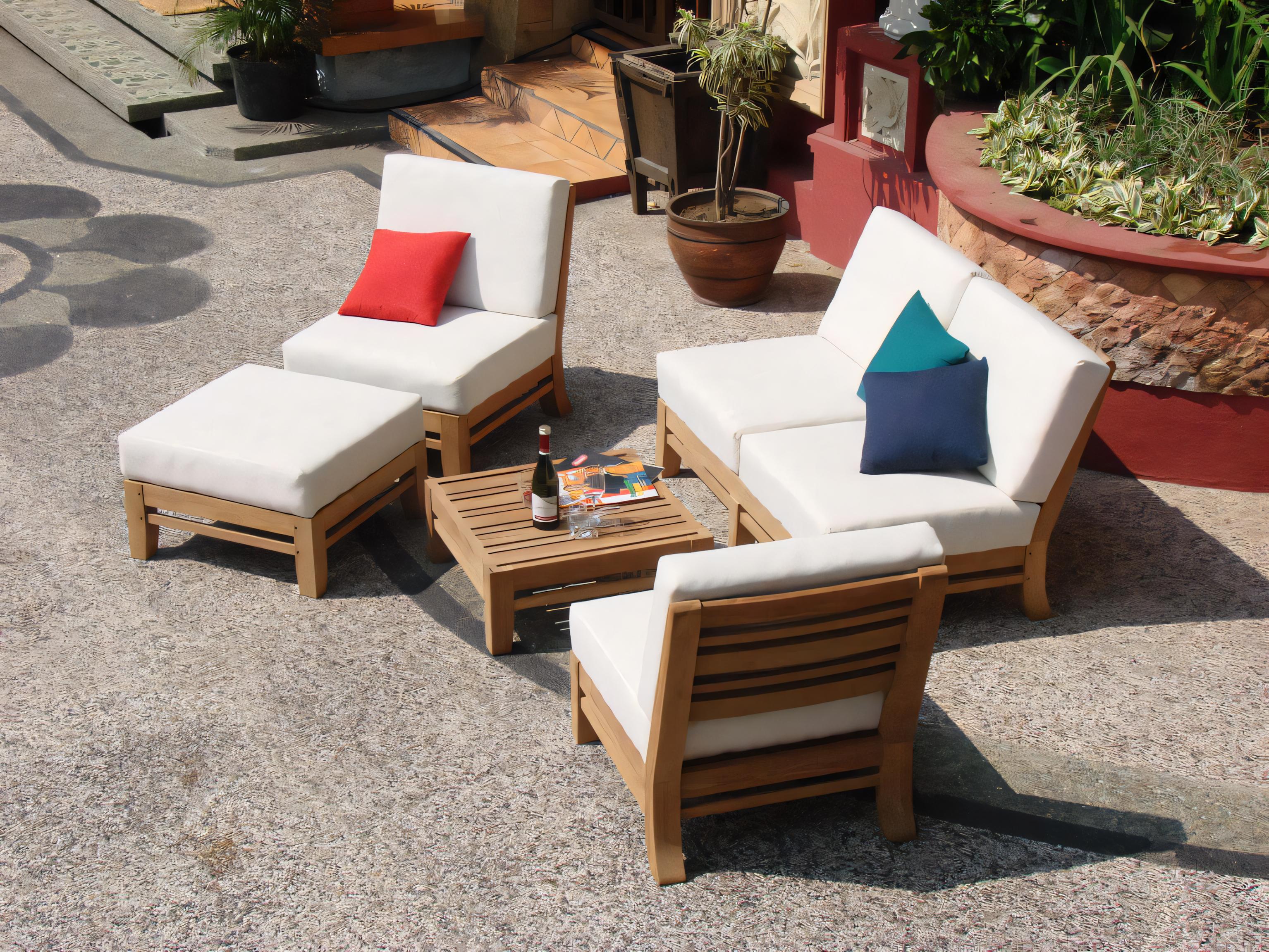 Teak Smith Delmar Armless Chair