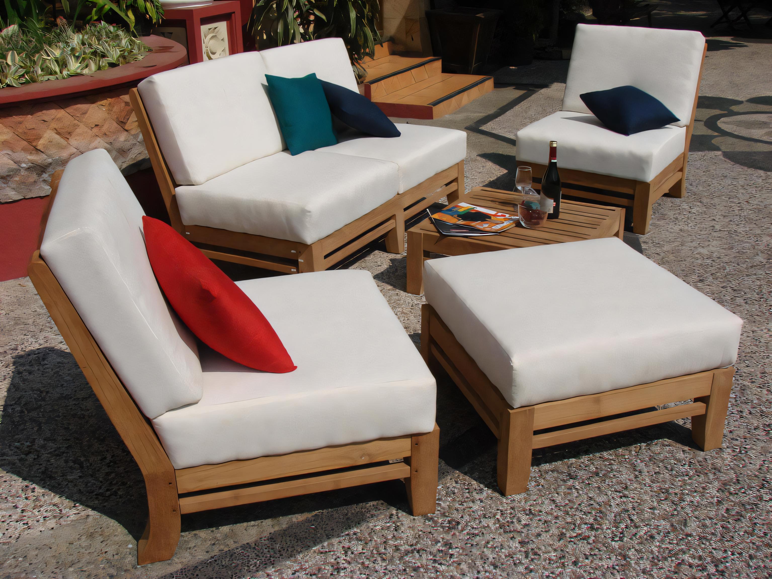 Teak Smith Delmar Armless Chair