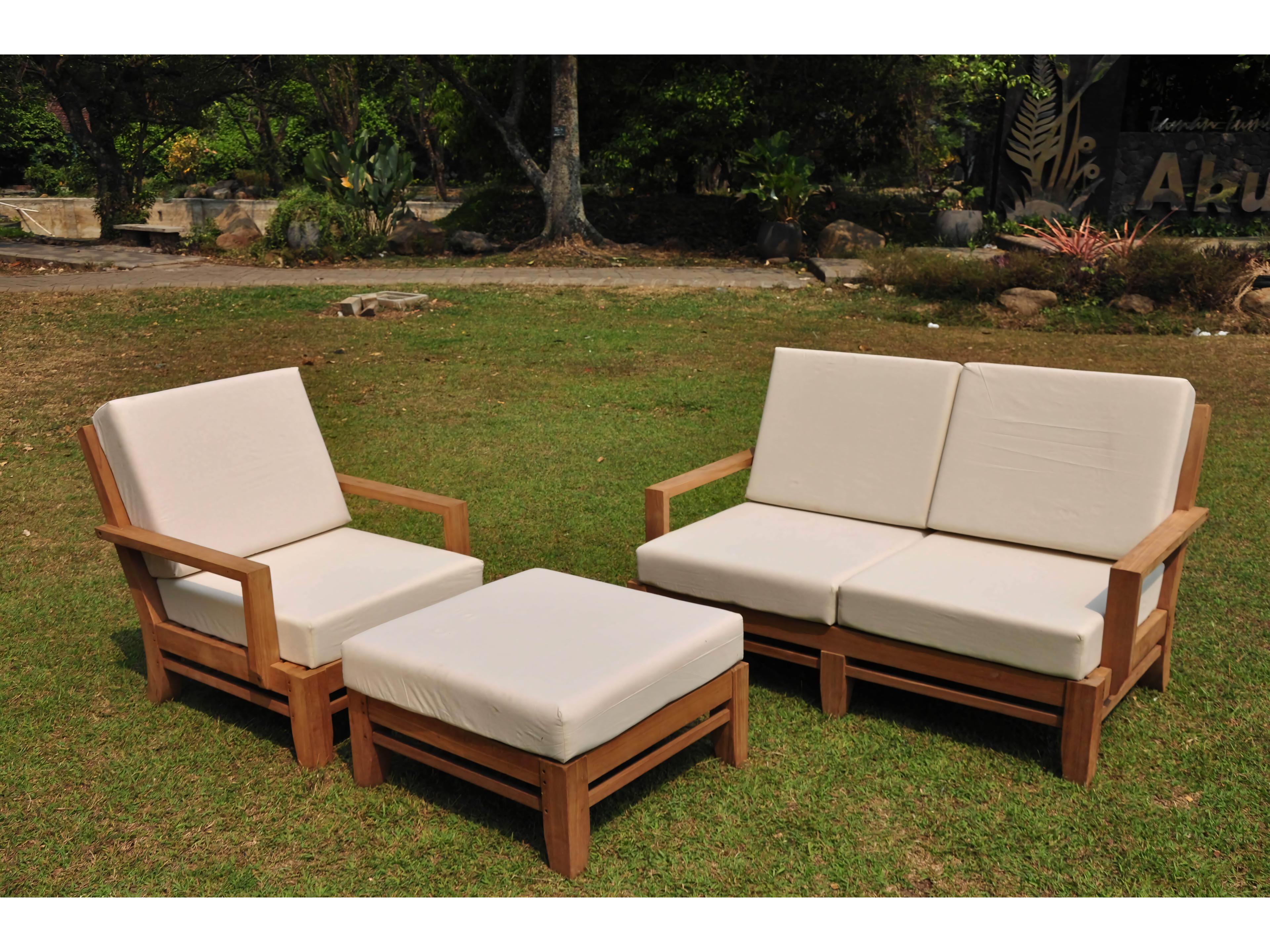 Teak Smith Delmar Ottoman