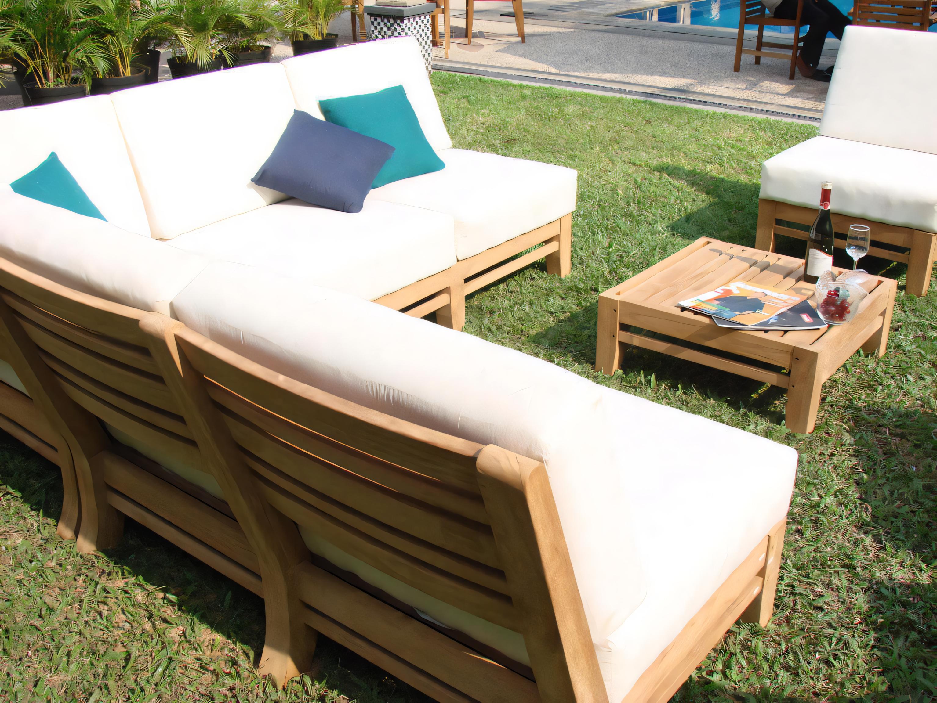 Teak Smith Delmar Square Side Table