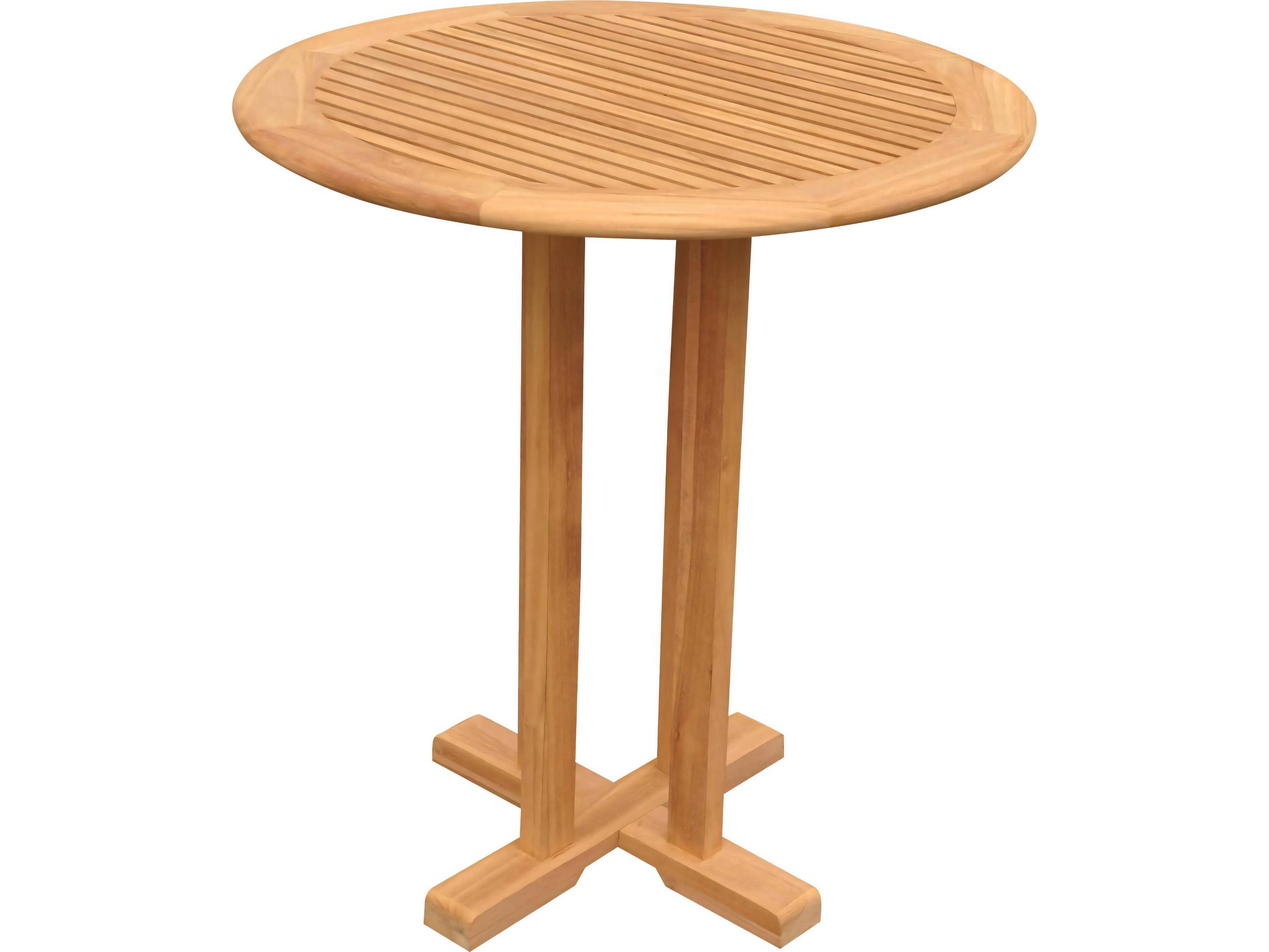 Teak Smith Giva 36" Round Bar Table