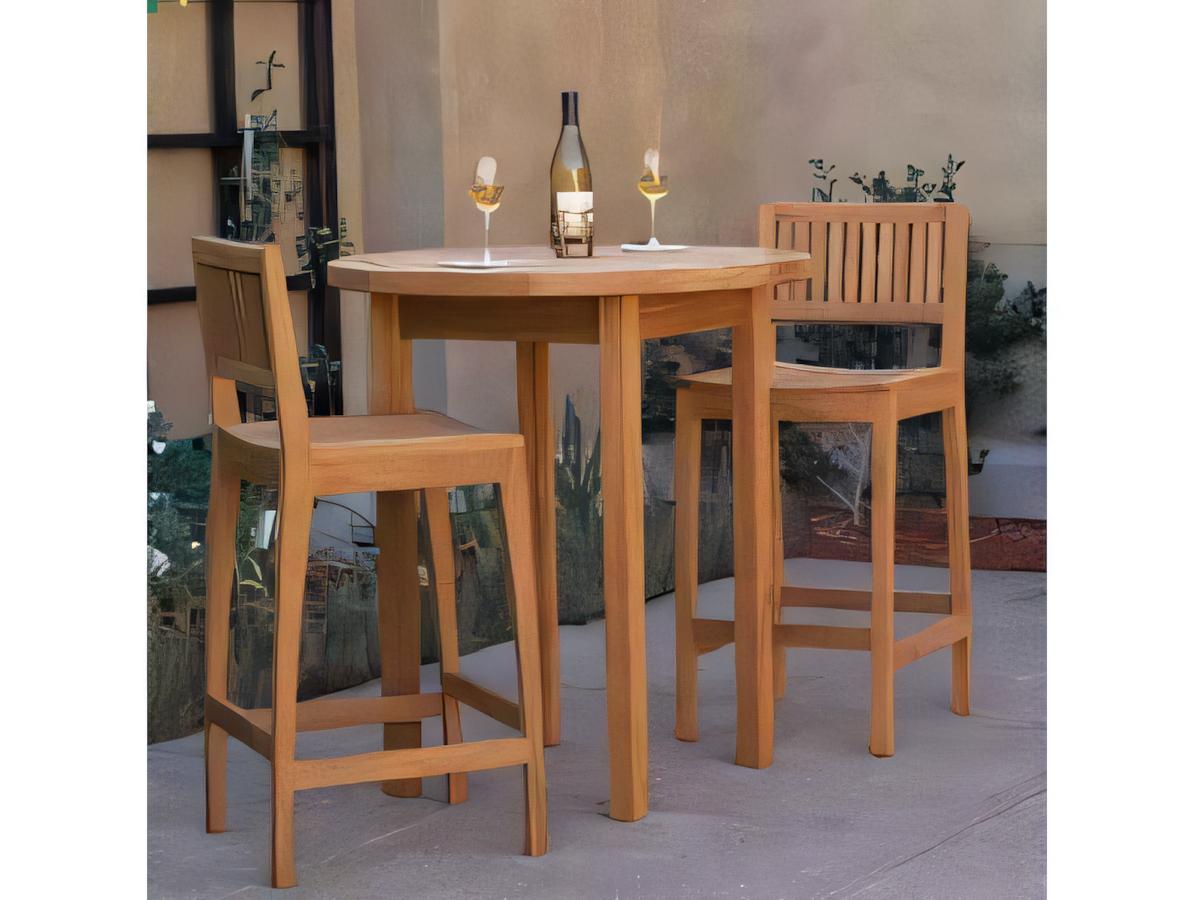 Teak Smith Giva 36" Round Bar Table