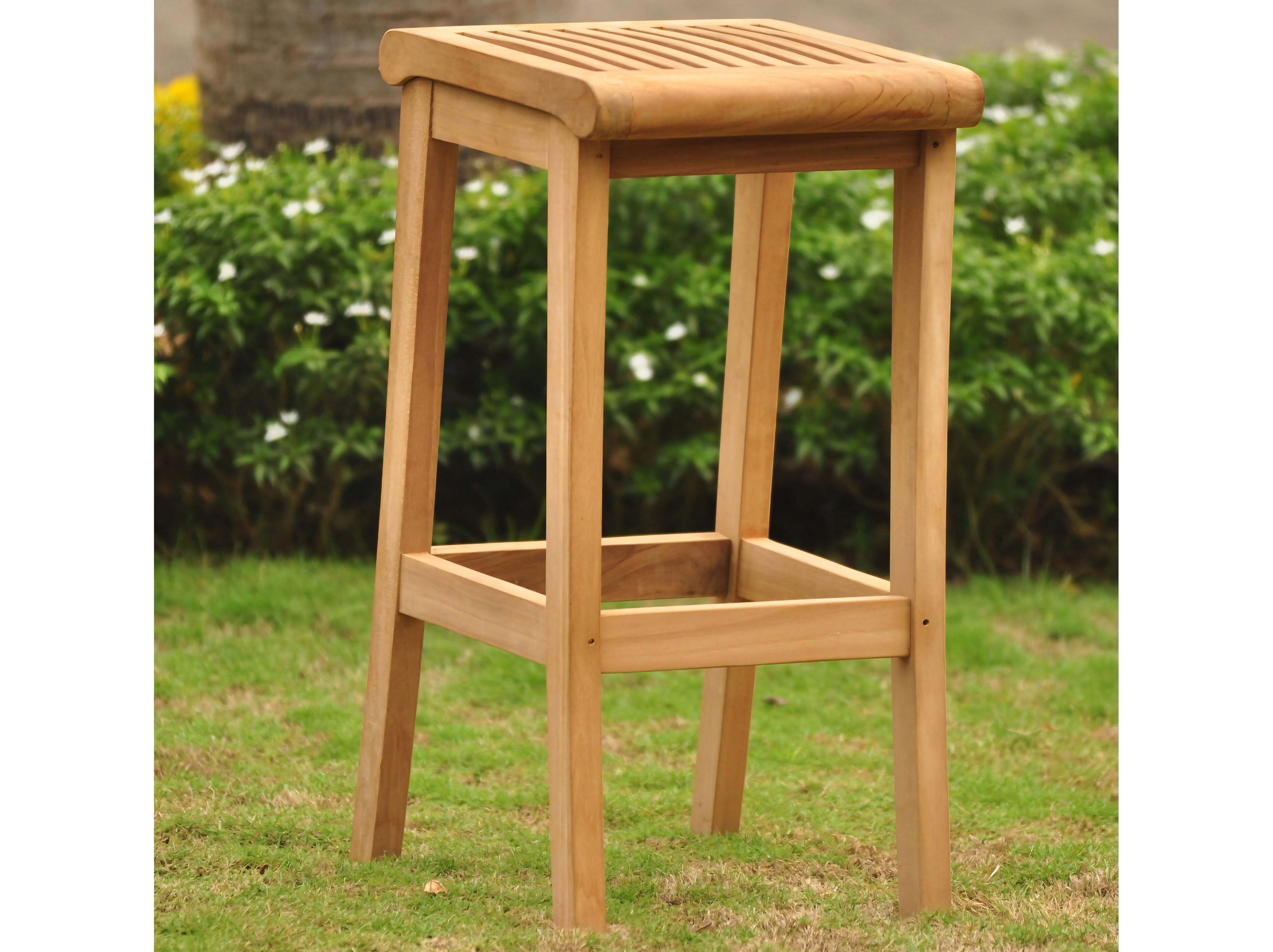 Teak Smith Giva Backless Bar Stool
