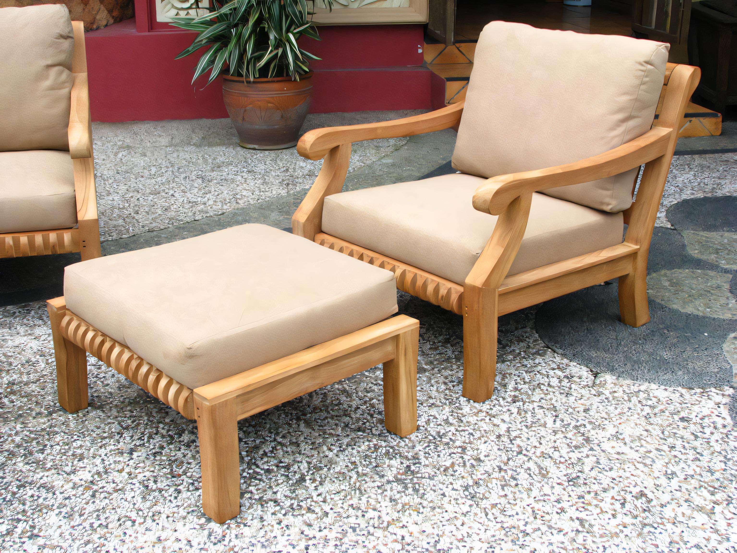 Teak Smith Giva Ottoman