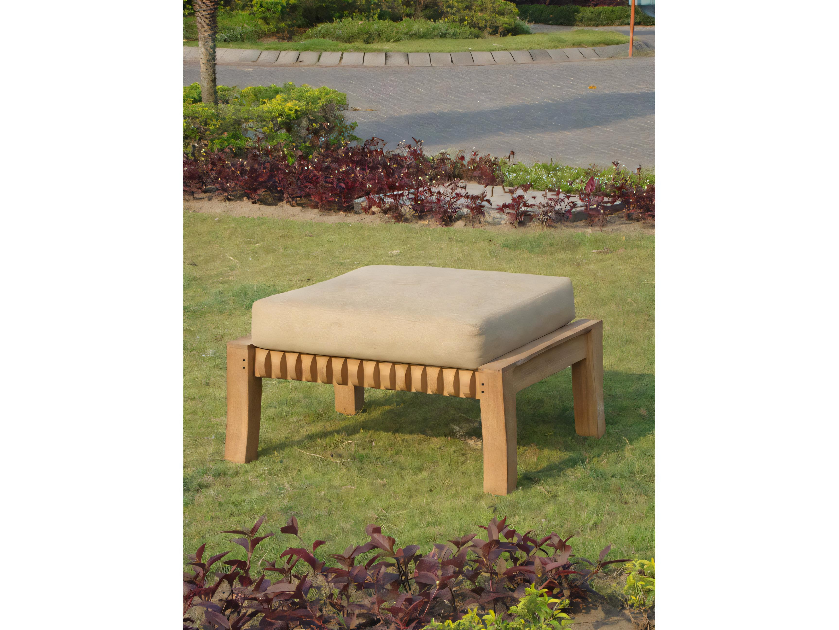 Teak Smith Giva Ottoman