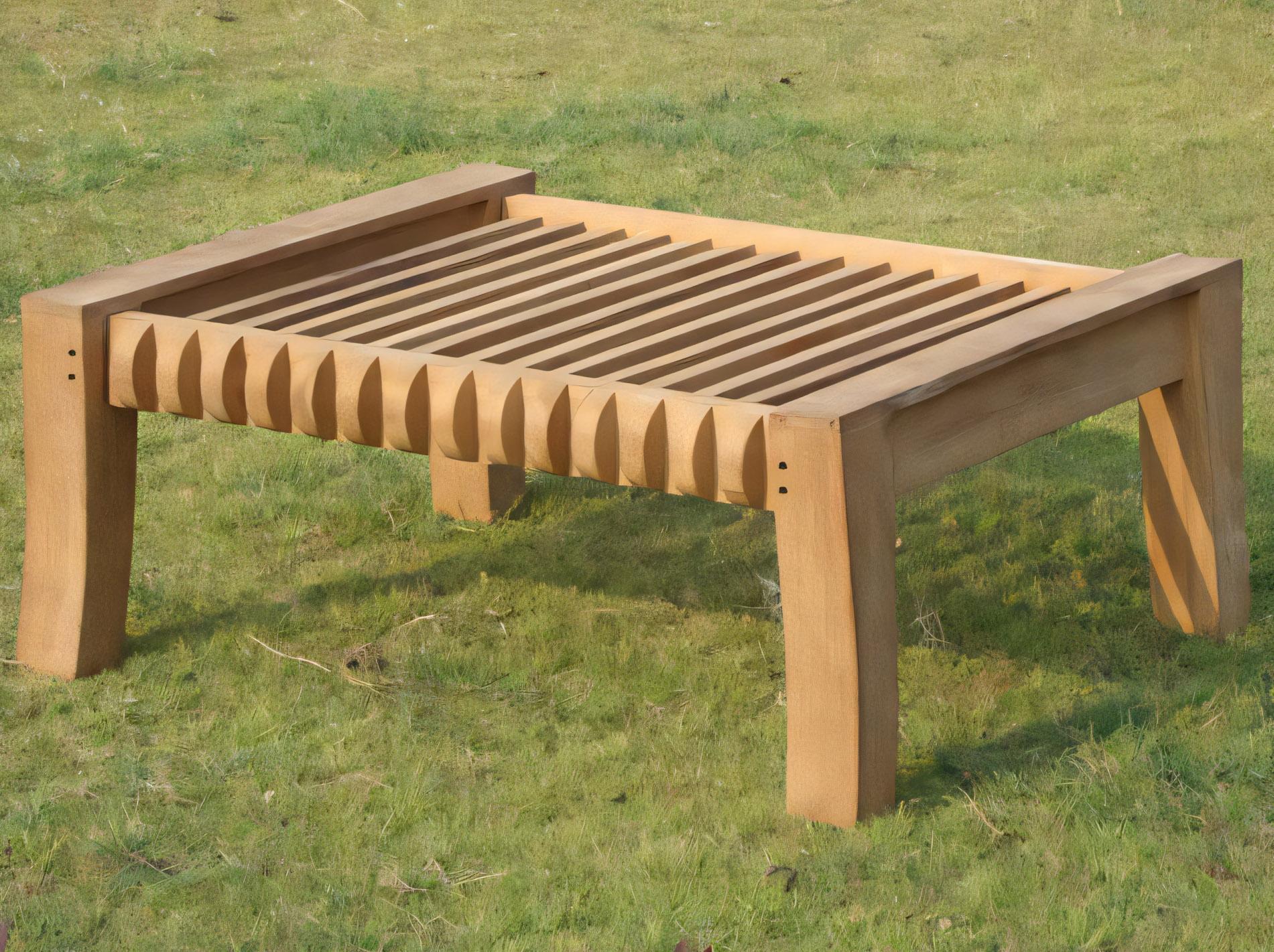 Teak Smith Giva Ottoman