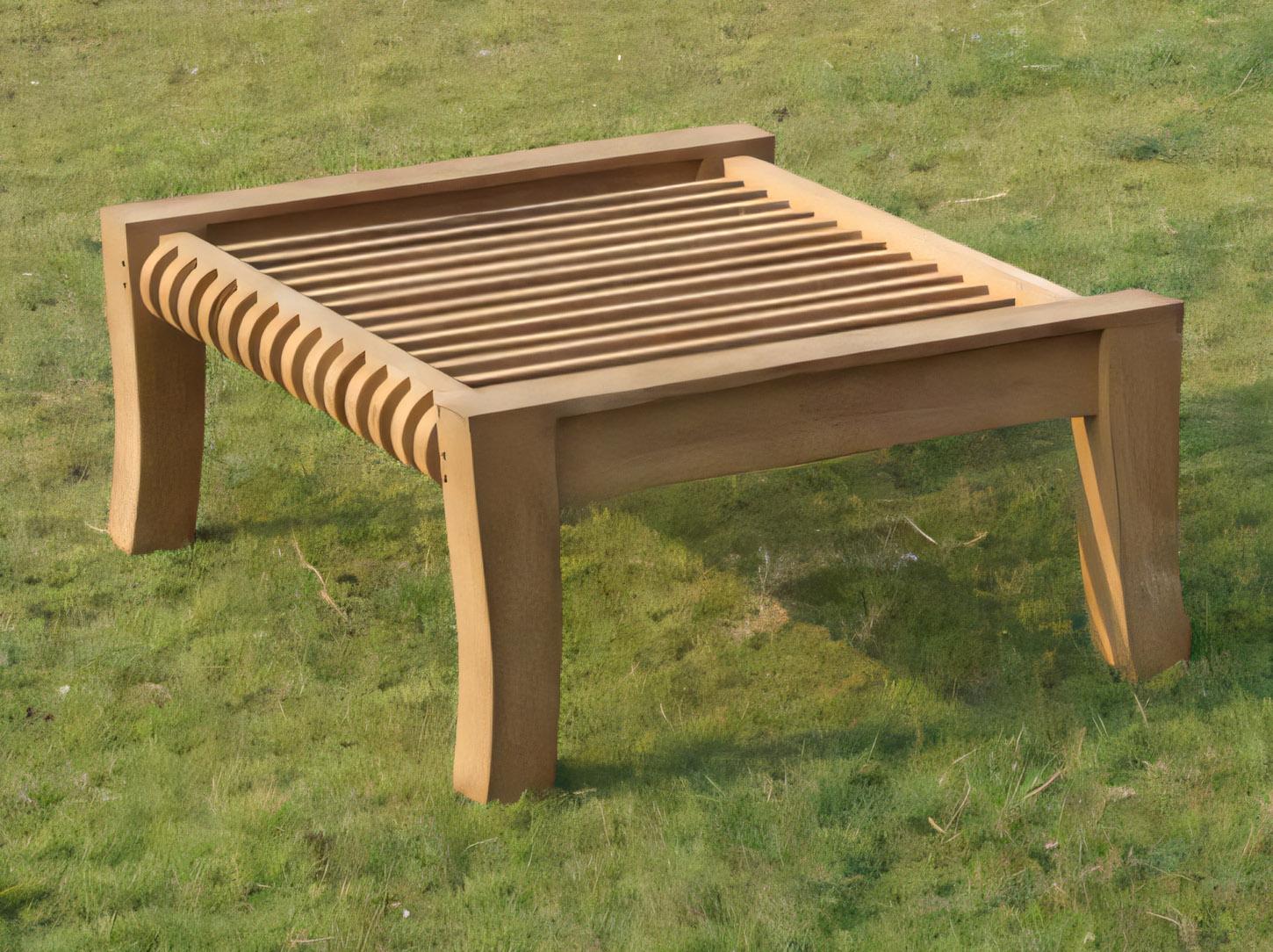 Teak Smith Giva Ottoman