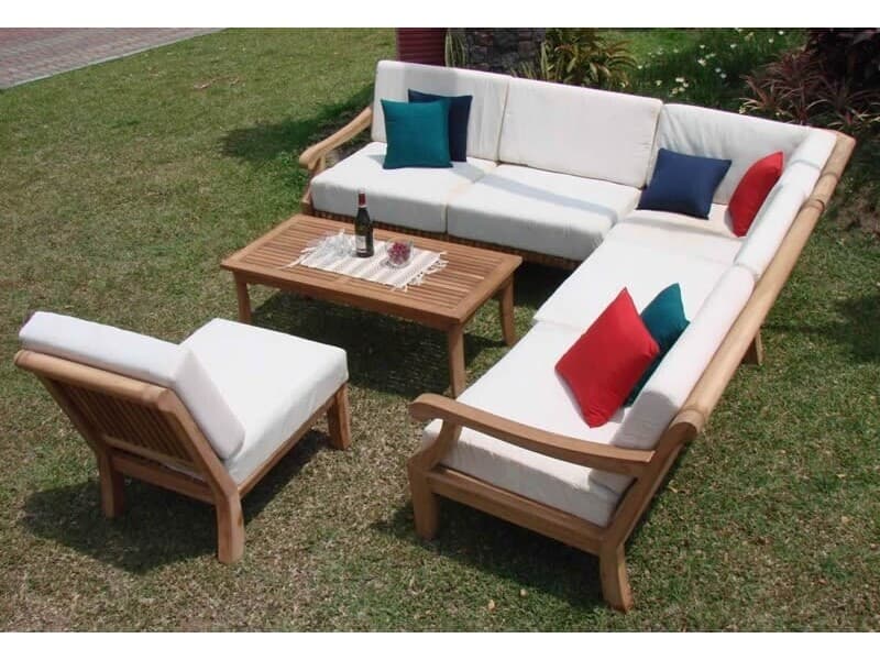 Teak Smith Giva Sectional Set