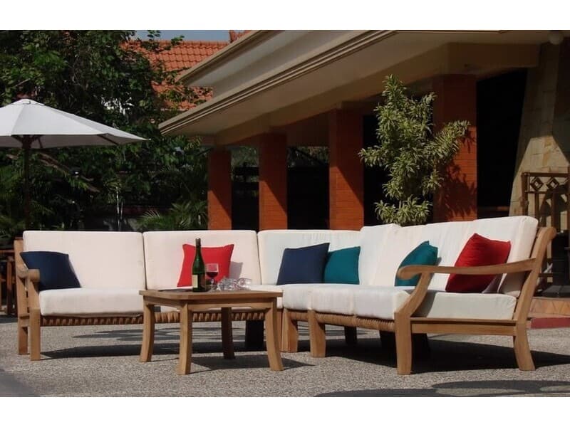 Teak Smith Giva Sectional Set