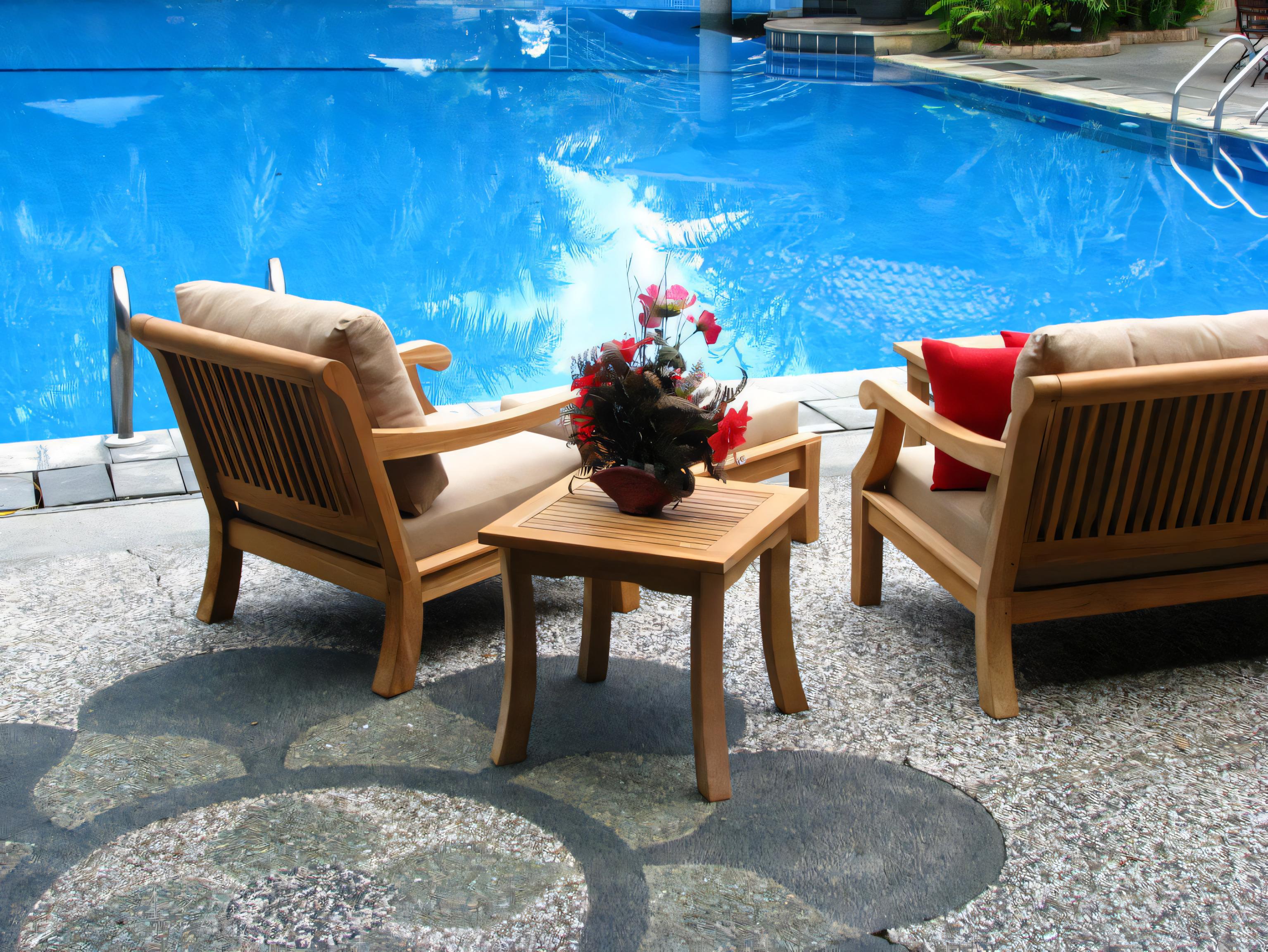 Teak Smith 21" Square Side Table / Stool