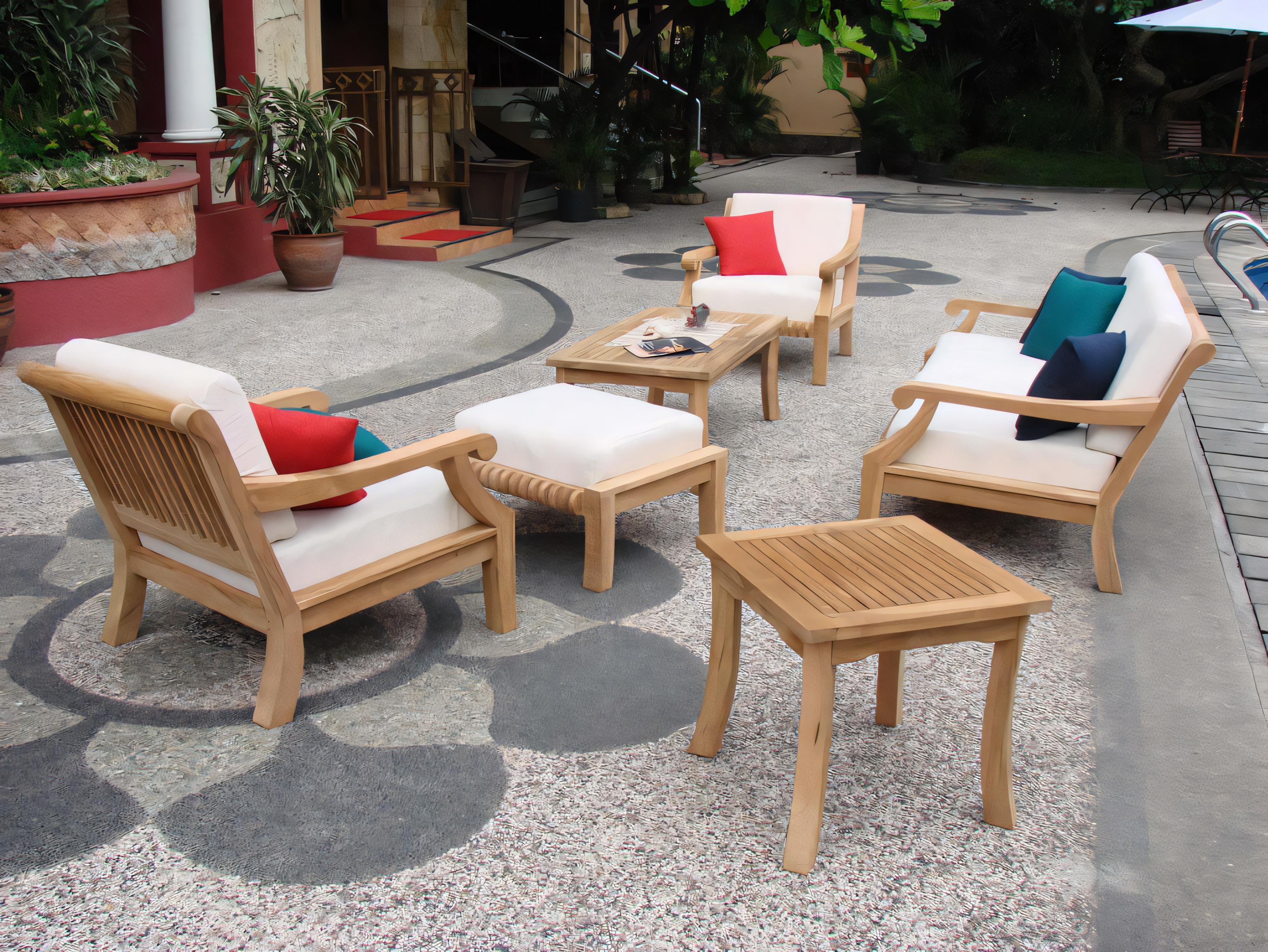 Teak Smith 21" Square Side Table / Stool