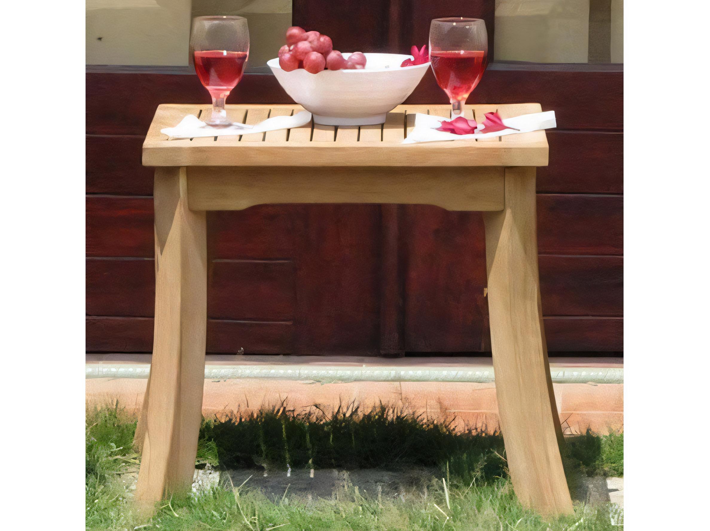 Teak Smith 21" Square Side Table / Stool