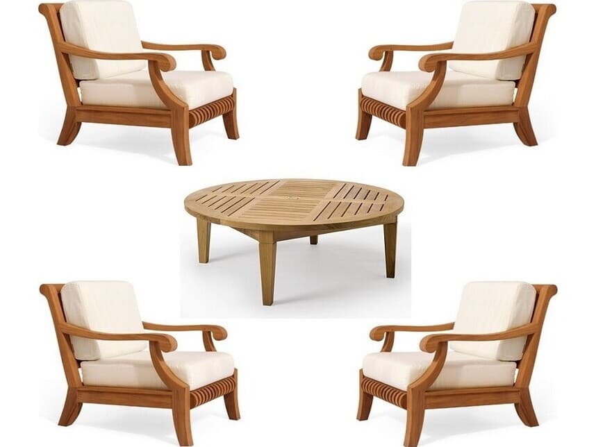 Teak Smith Giva 5 Piece Sofa Set