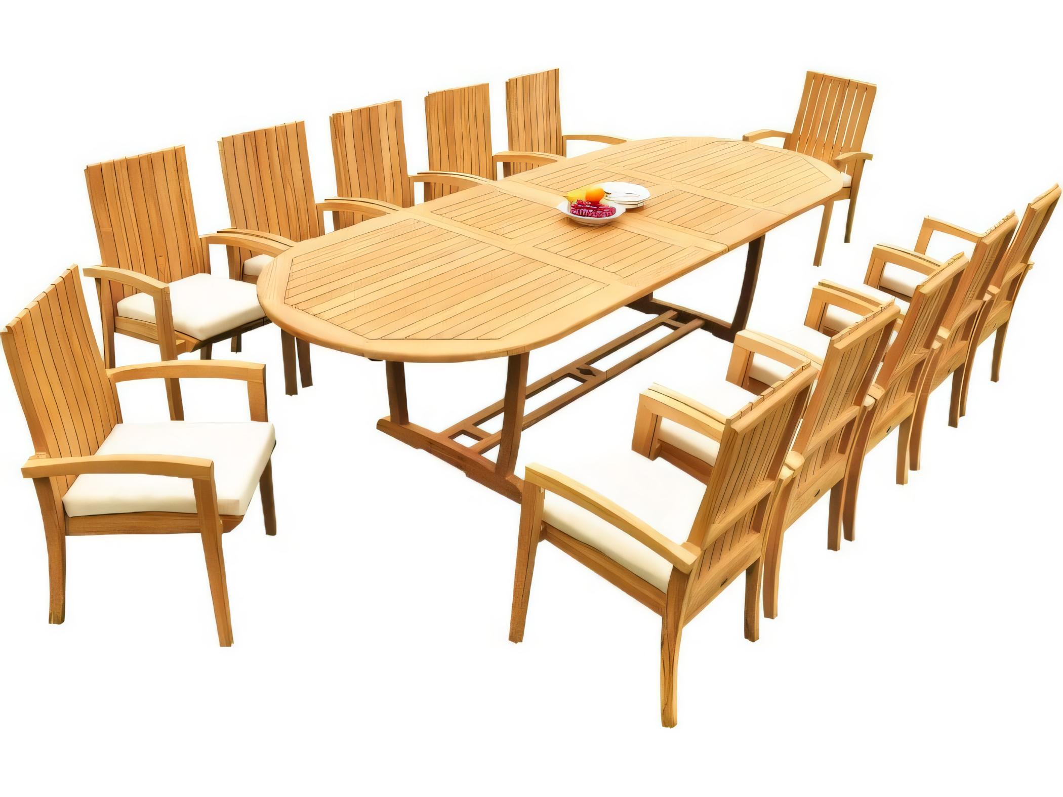 Teak Smith Goa Stacking Captain Dining Arm Chair