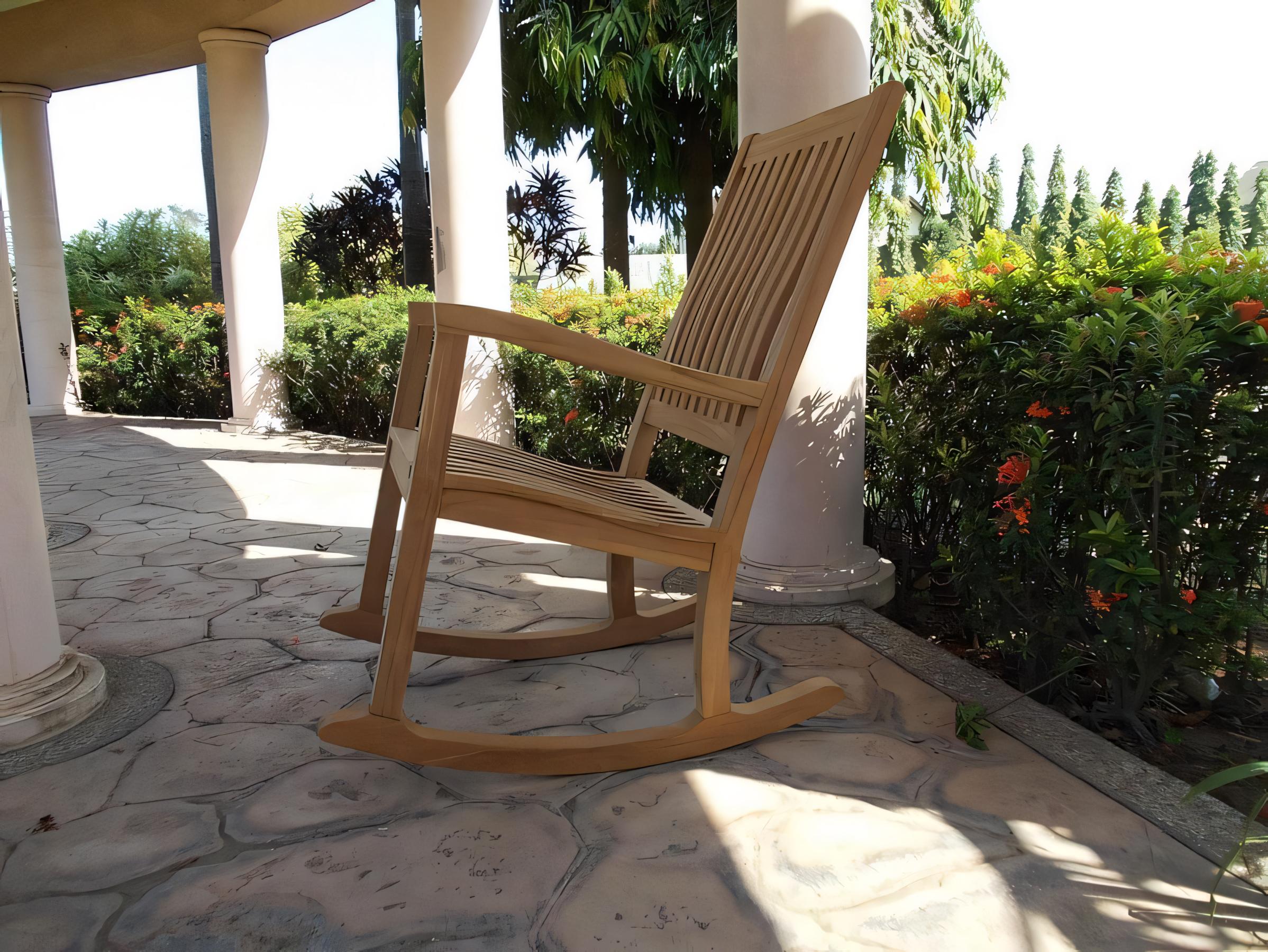 Teak Smith Kingston Rocking Arm Chair