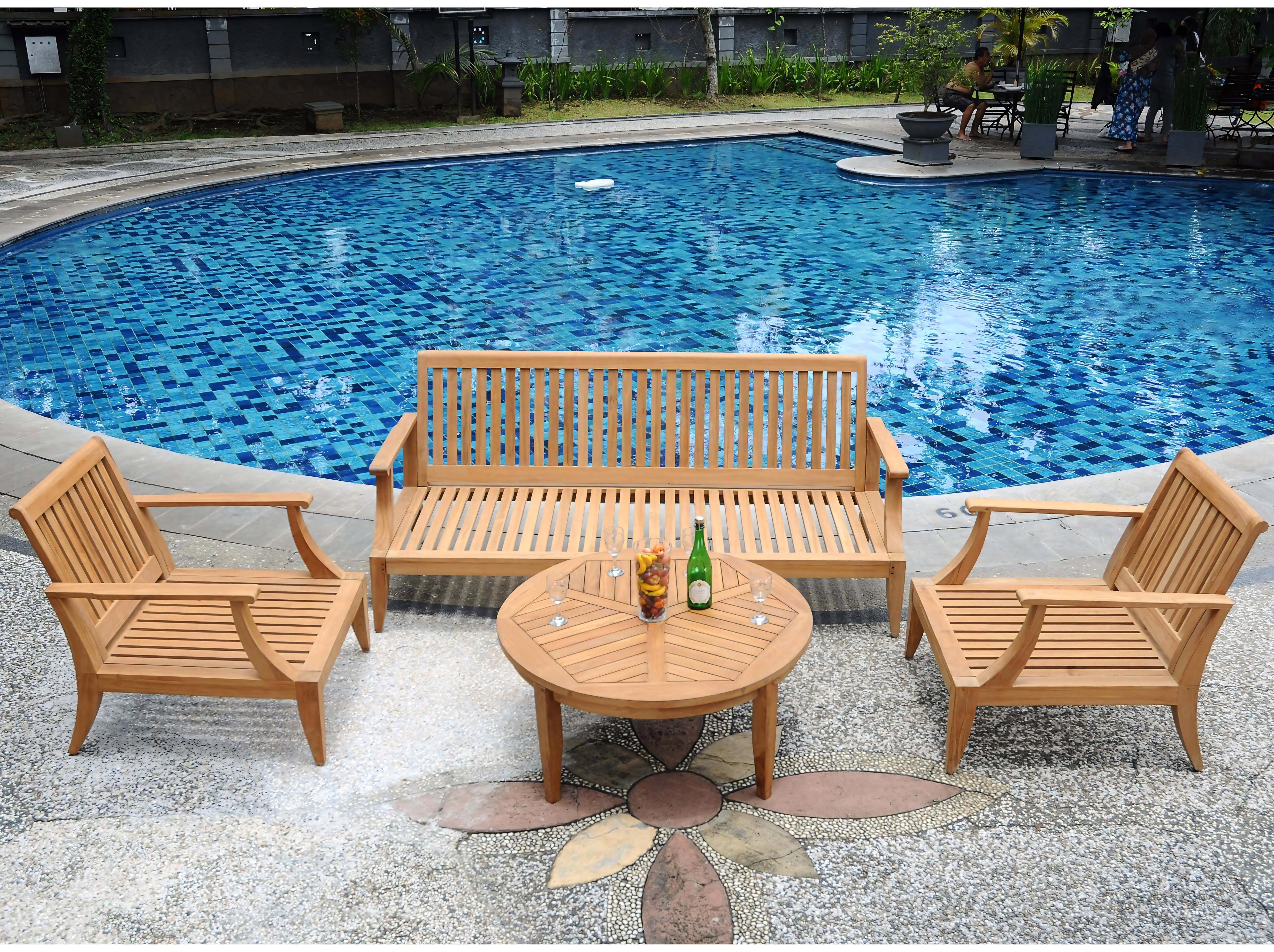 Teak Smith Lagos Round Coffee Table