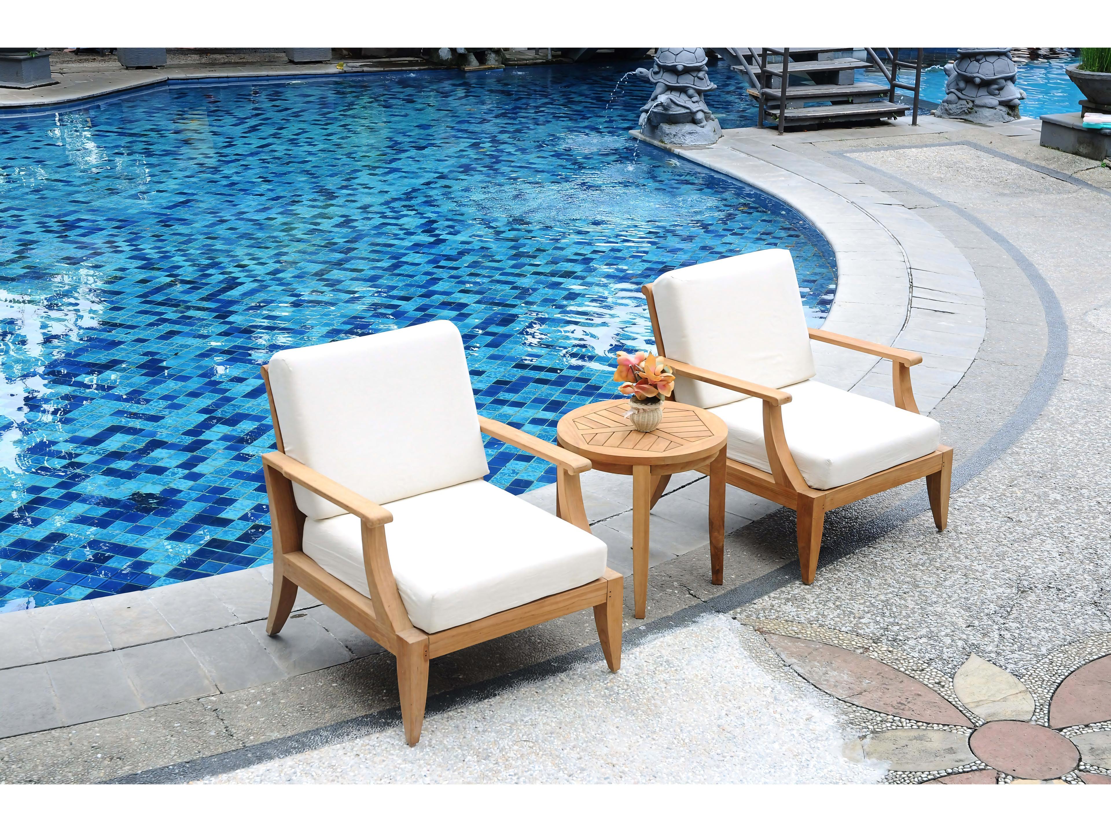 Teak Smith Lagos Round Side Table