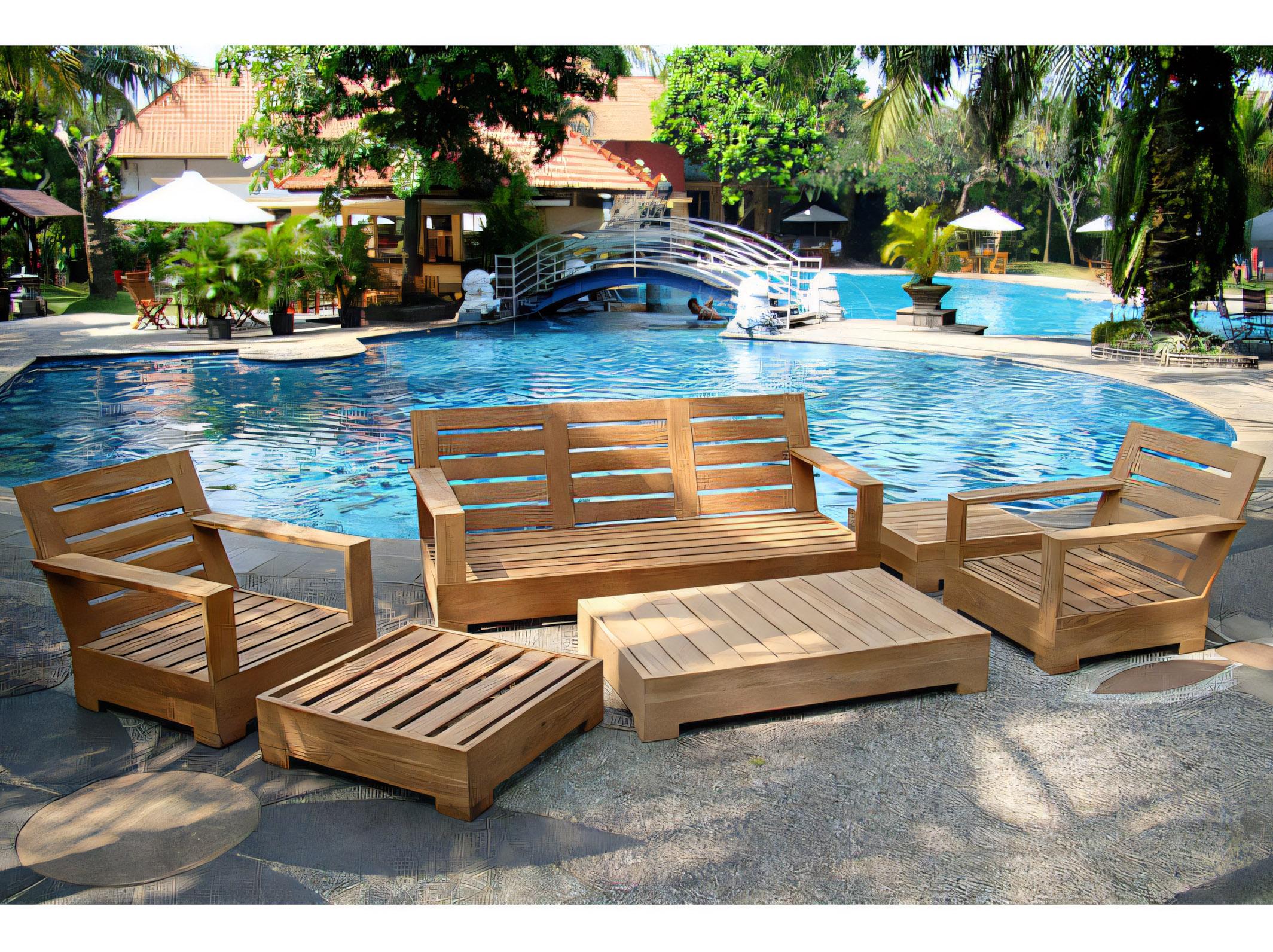 Teak Smith Leveb Rectangular Coffee Table