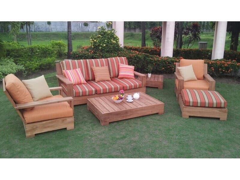 Teak Smith Leveb 6 Piece Sofa Set