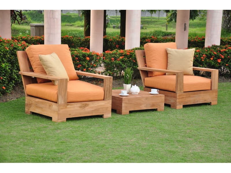 Teak Smith Leveb 3 Piece Sofa Set