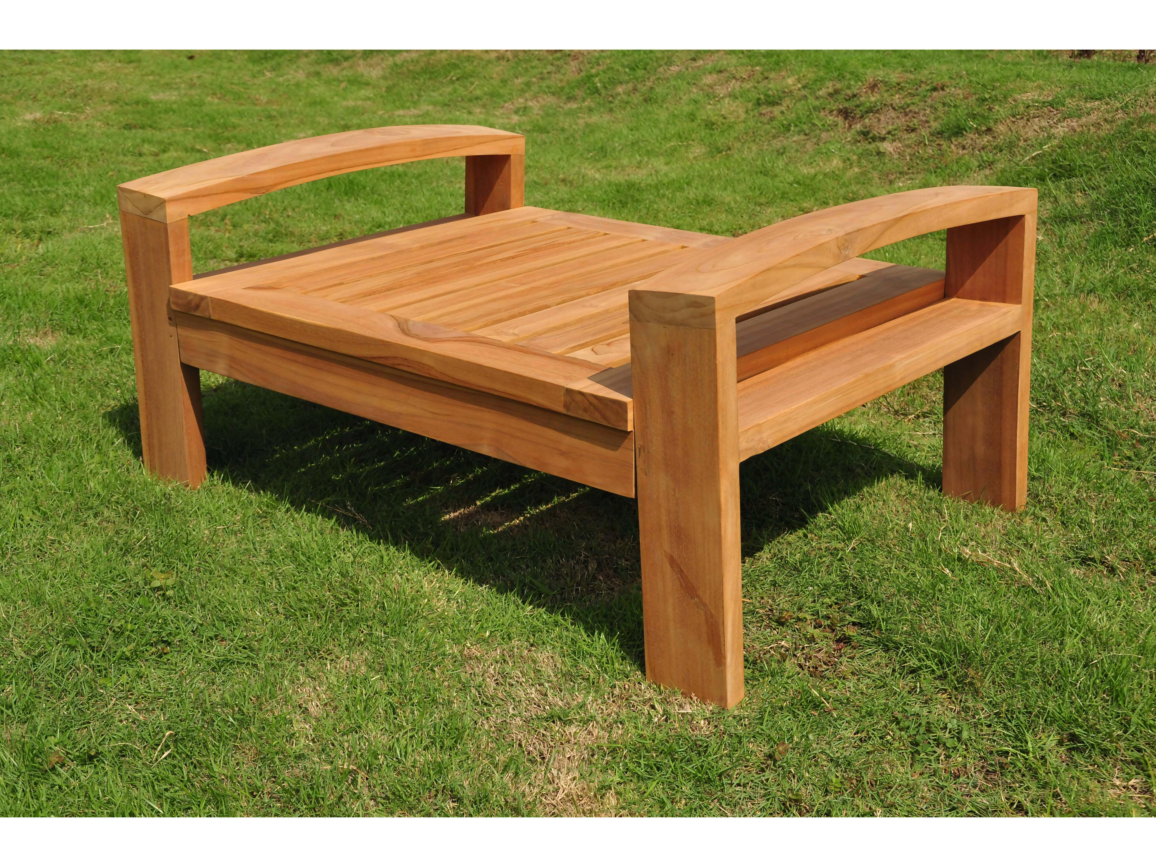 Teak Smith Madras Ottoman