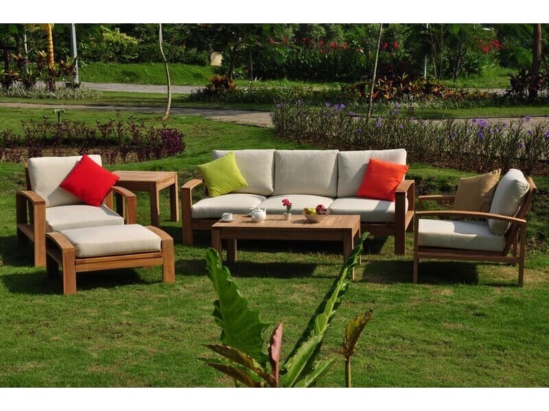 Teak Smith  Mandras 6 Piece Sofa Set