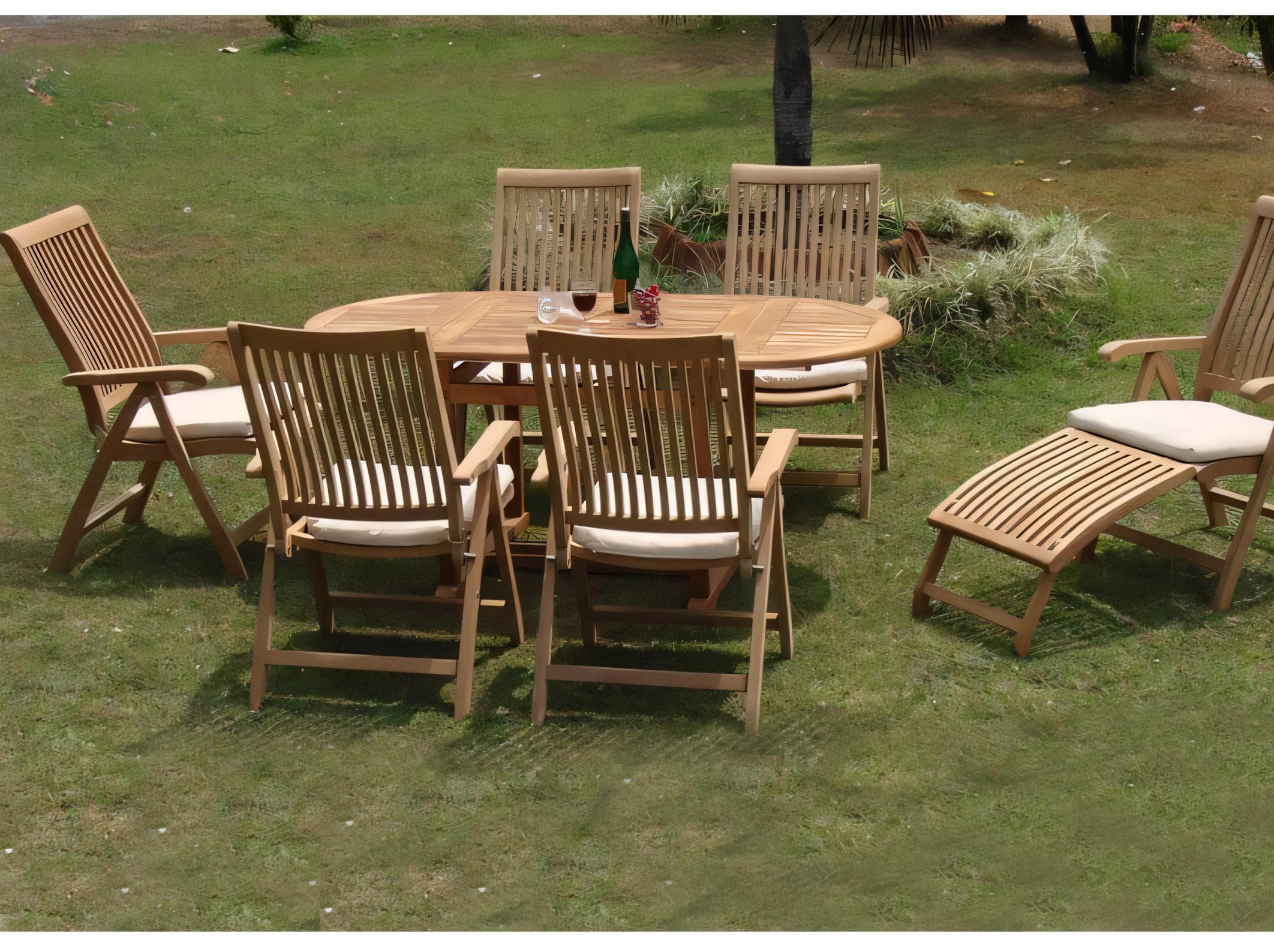 Teak Smith Marley Reclining Folding Arm Captain Dining Chair