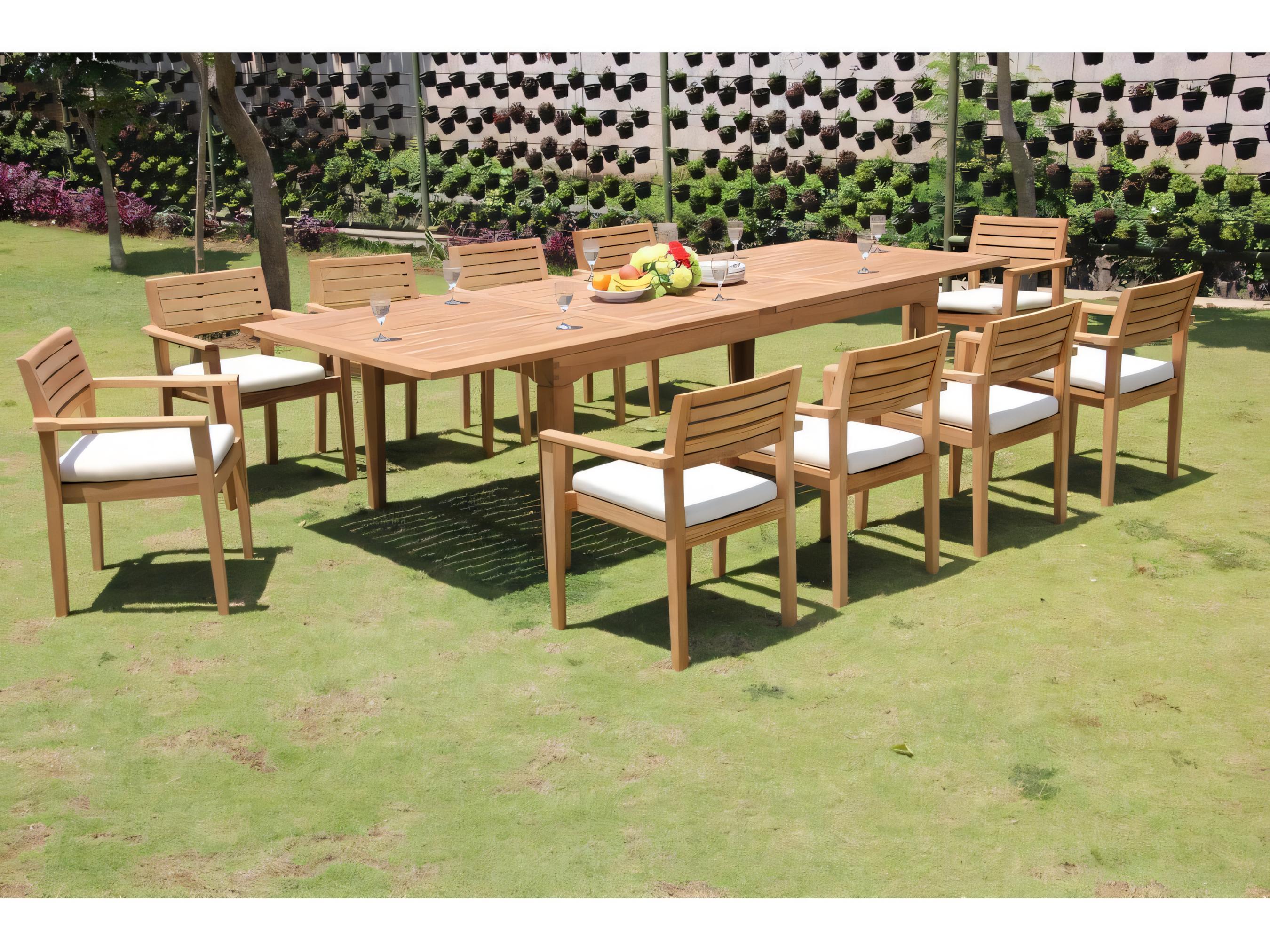 Teak Smith Montana Stacking Captain Dining Arm Chair