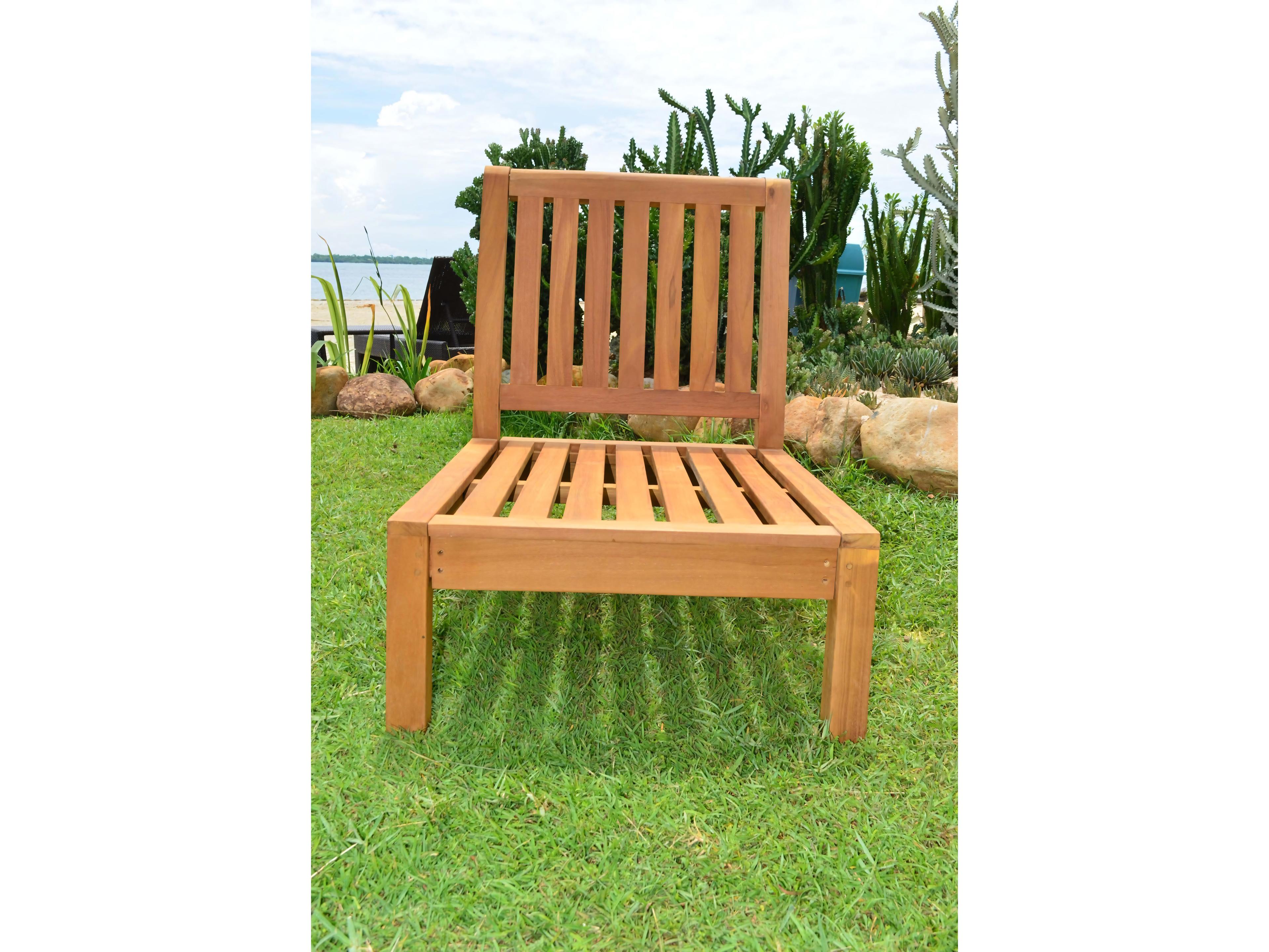 Teak Smith Napa Armless Chair