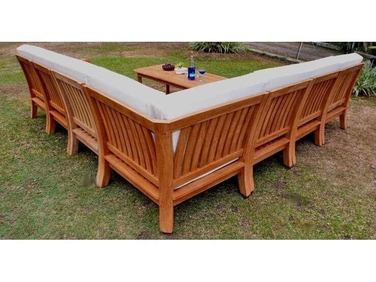 Teak Smith Napa 8 Piece Sectional Set