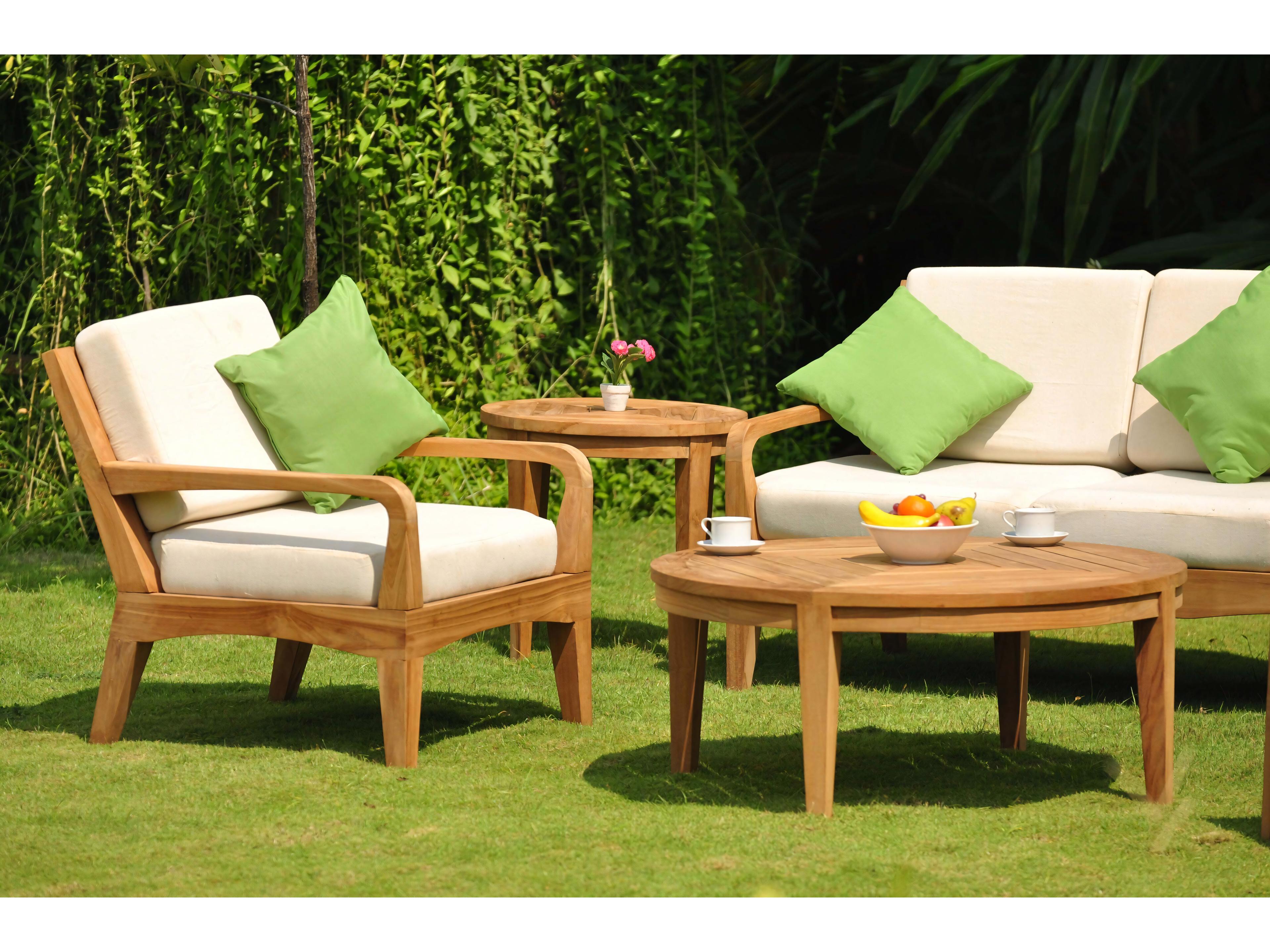 Teak Smith Noida Round Coffee Table