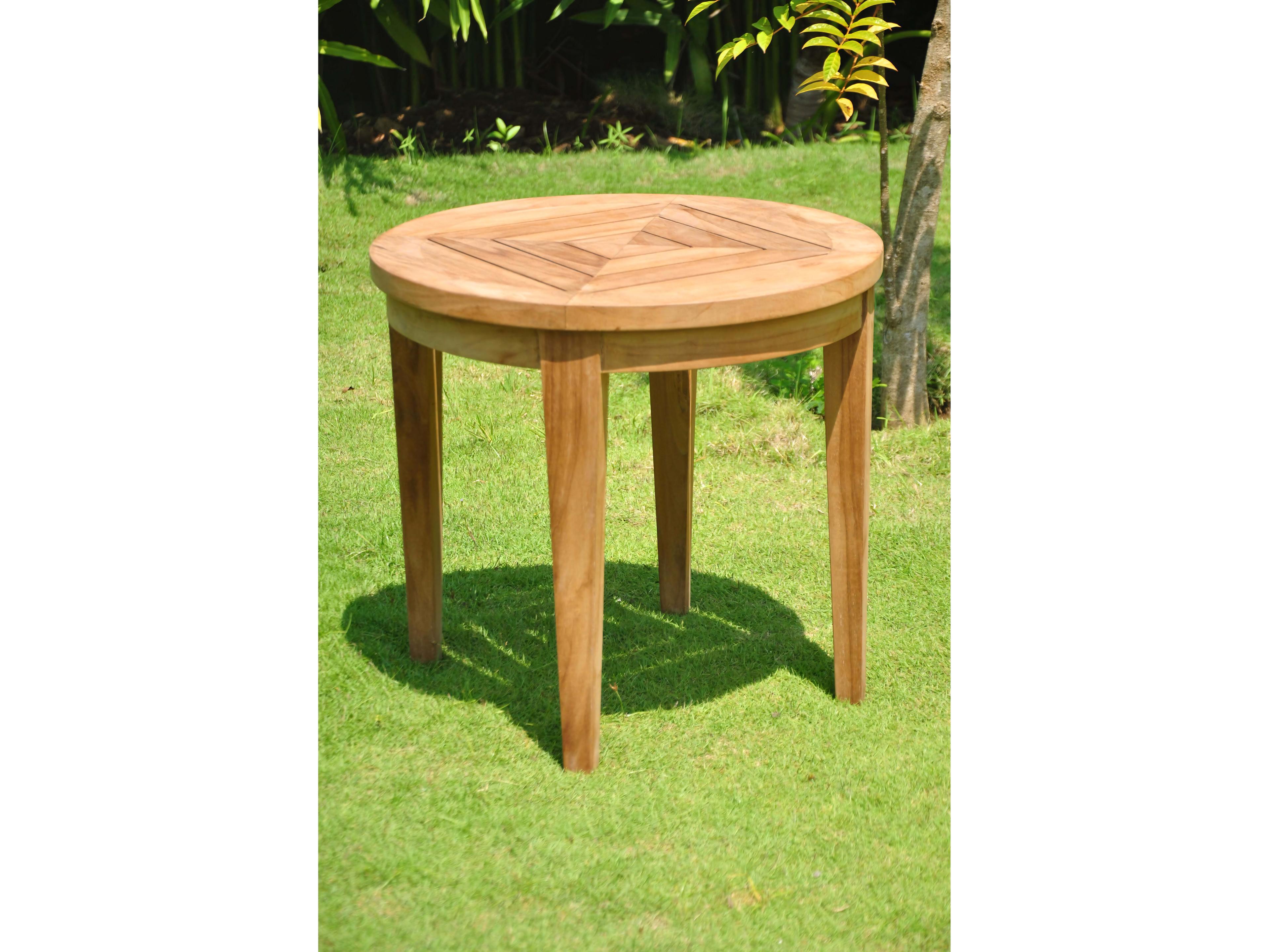 Teak Smith Noida Round Side Table