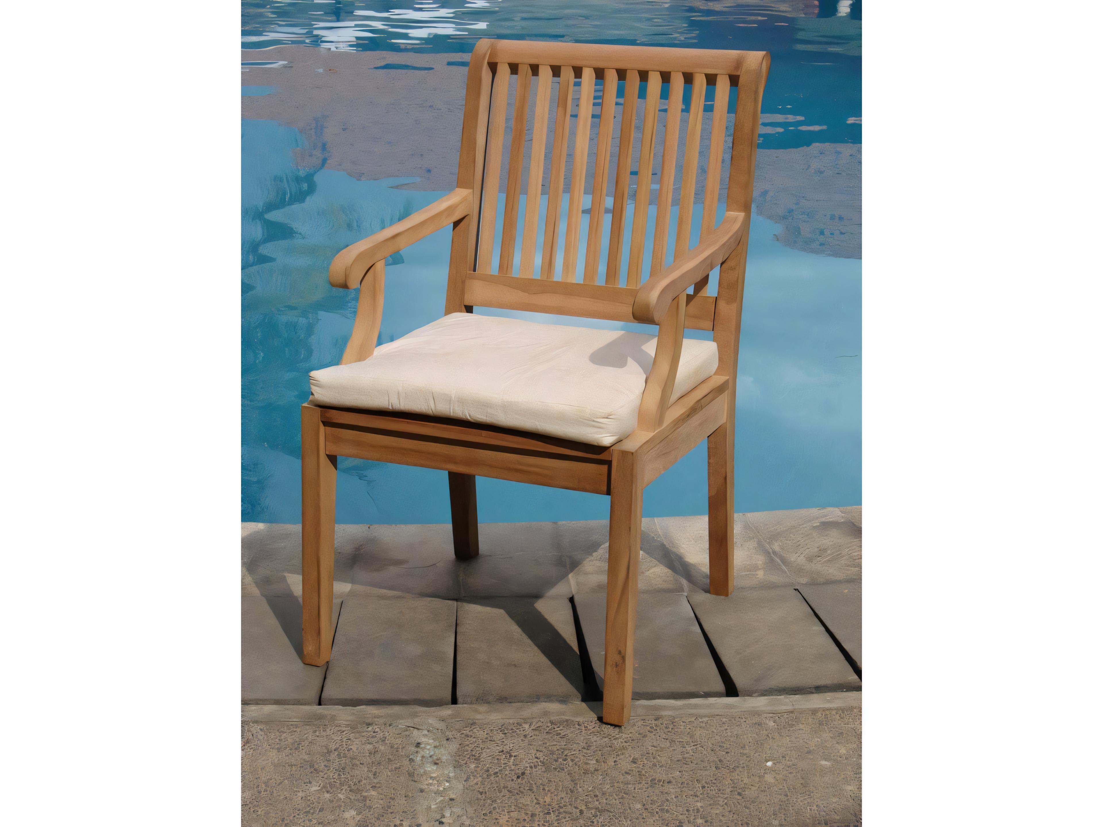 Teak Smith Sack Captain Dining Arm