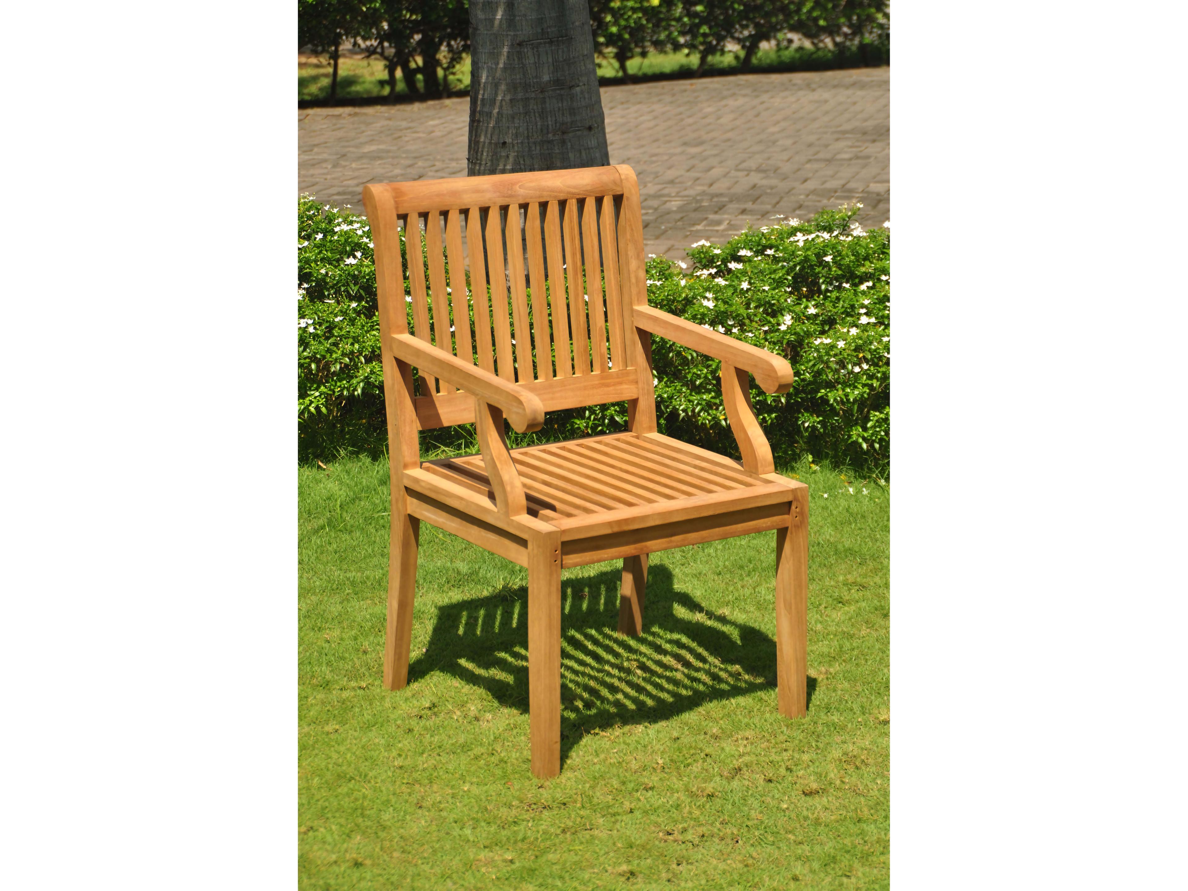 Teak Smith Sack Captain Dining Arm