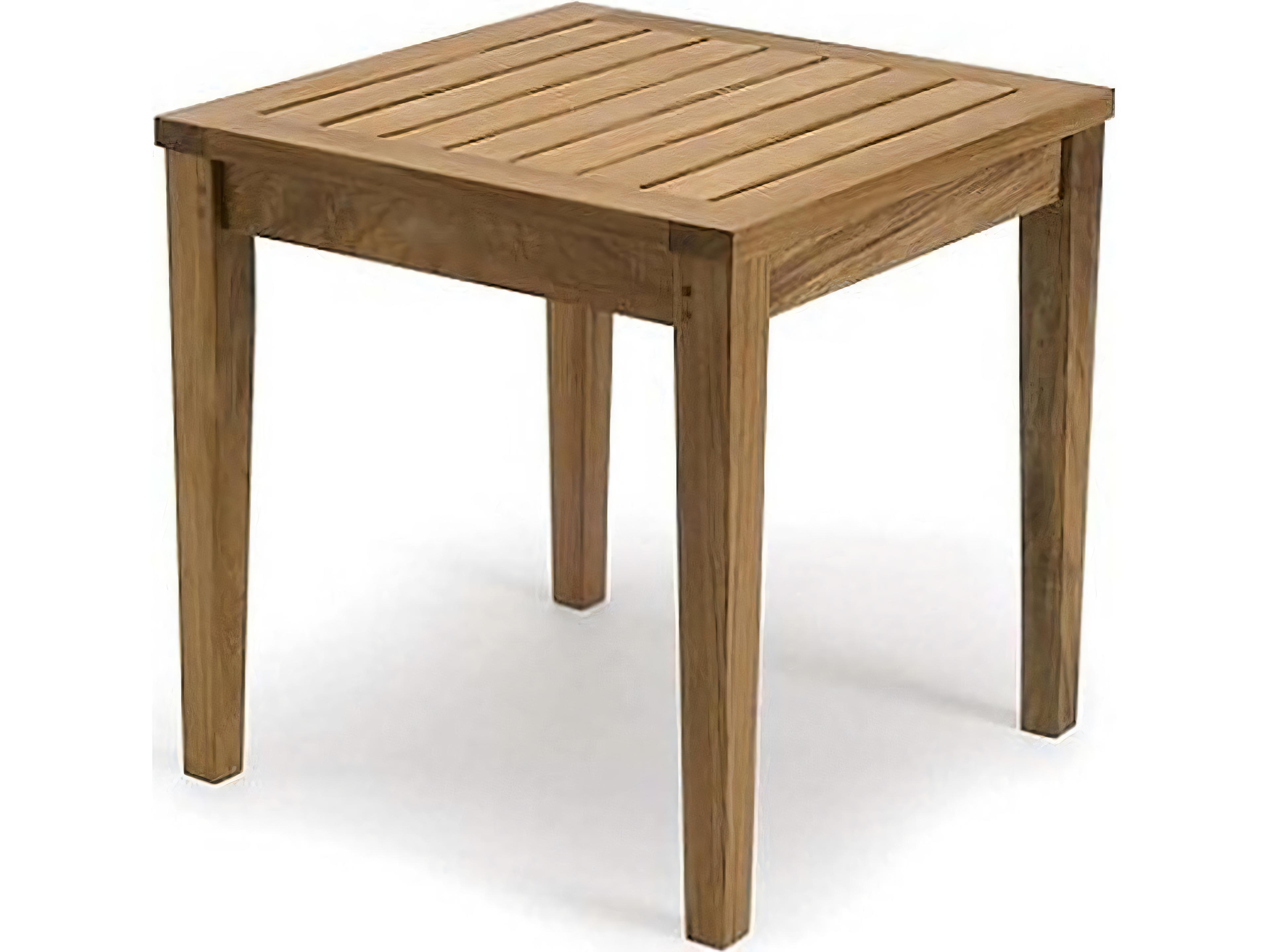 Teak Smith Sack 20.75" Square Side Table / Stool