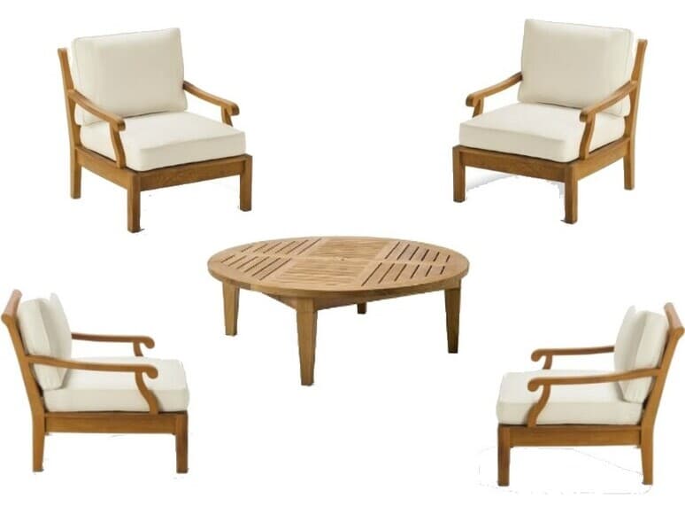 Teak Smith Sack 5 Piece Sofa Set