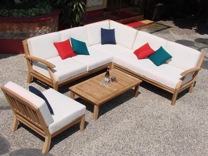 Teak Smith Samurai 5 Piece Sectional Set
