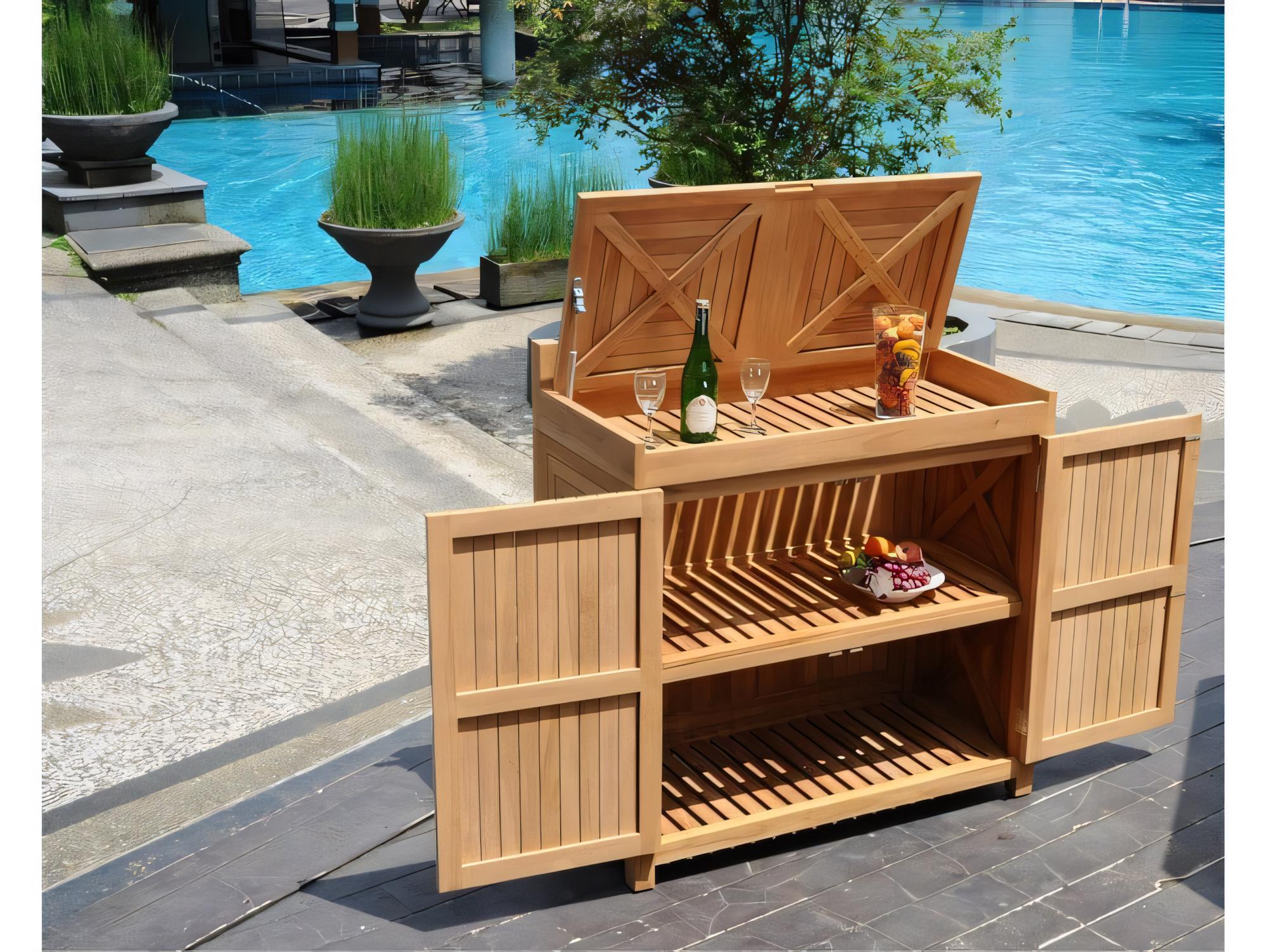 Teak Smith Solvang Teak Storage Cabinet