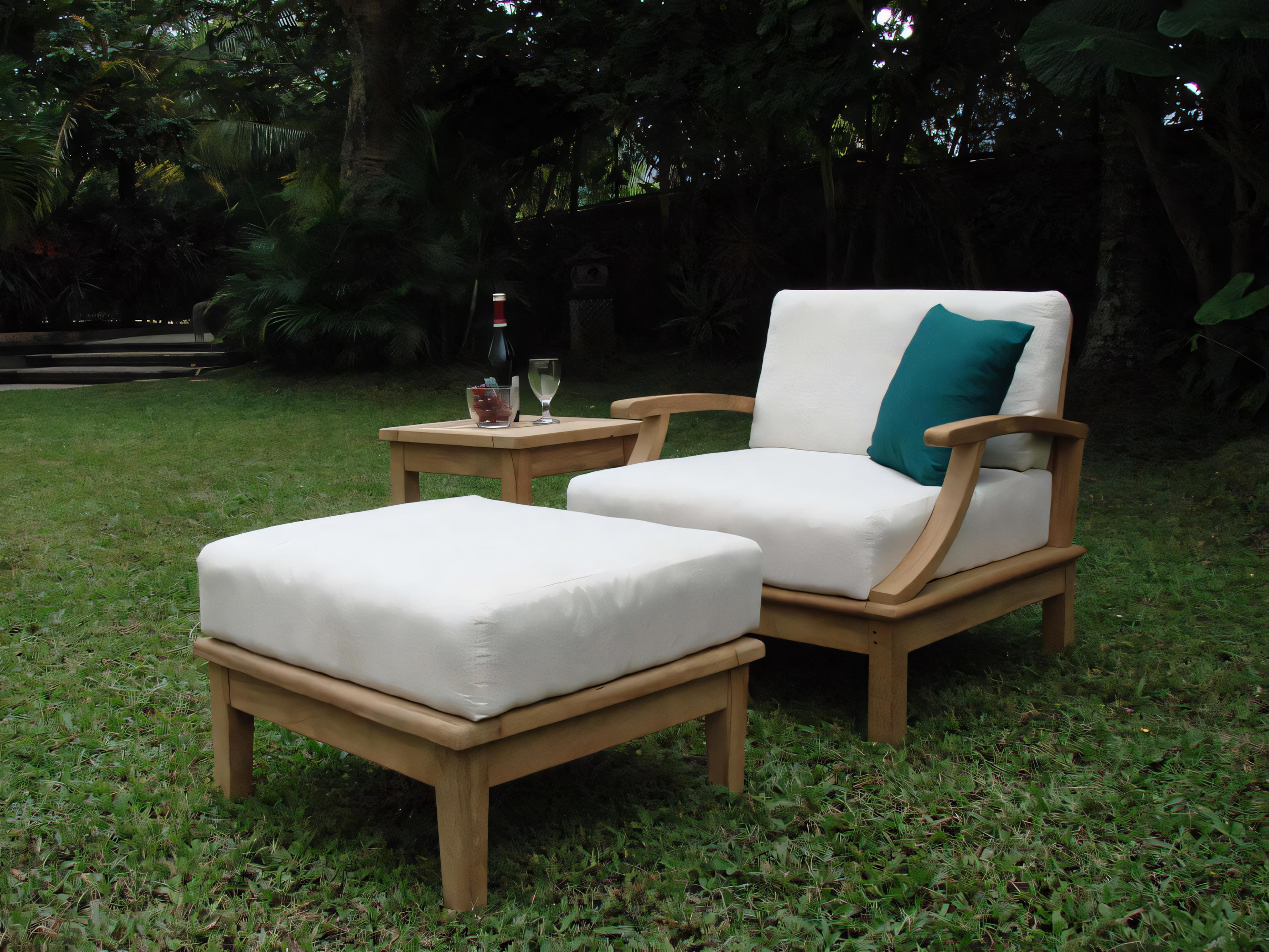 Teak Smith Somer Ottoman