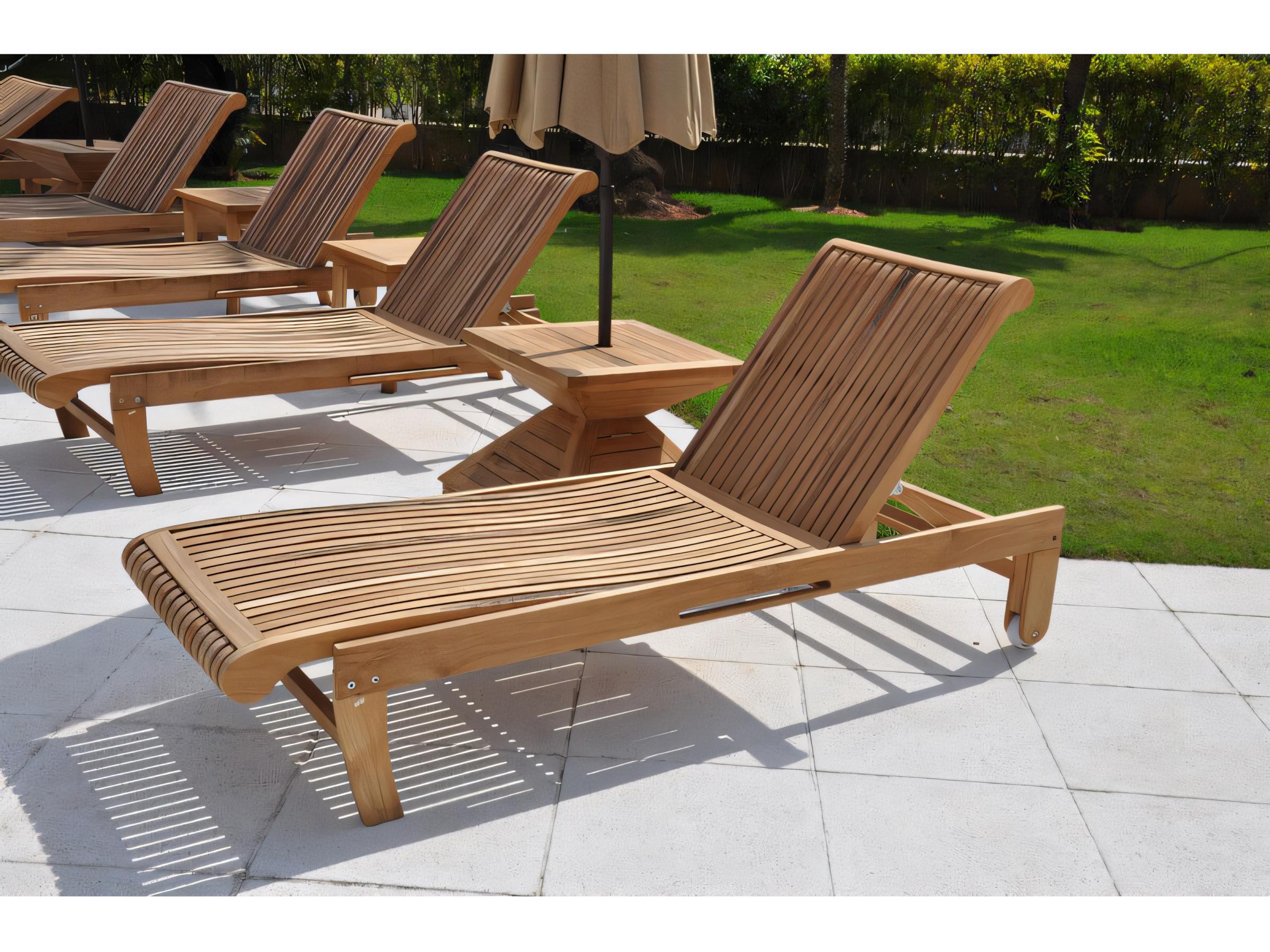 Teak Smith Teak Umbrella Stand