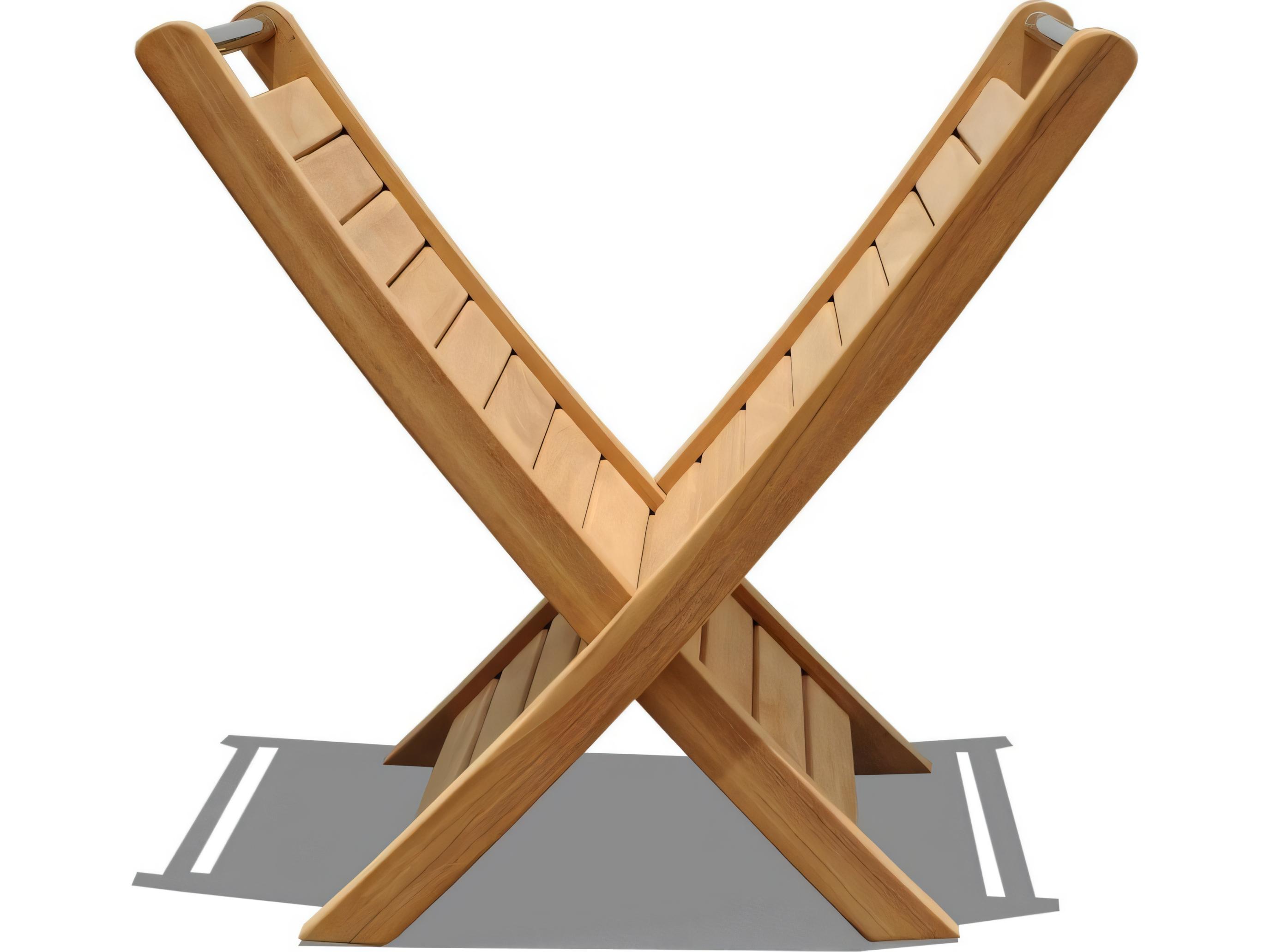 Teak Smith Magazine Rack / Bath Shower Spa Teak Towel holder Small