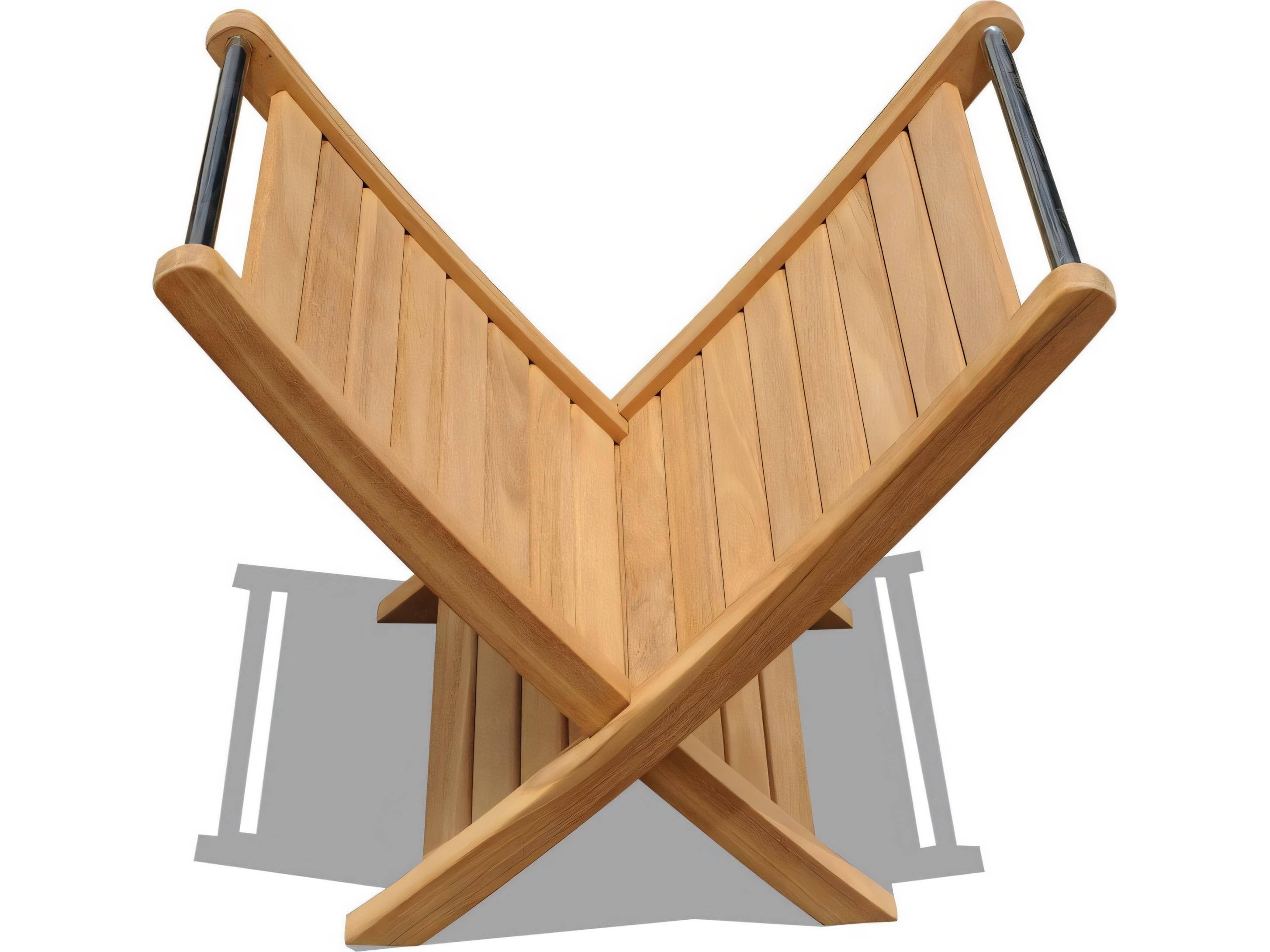 Teak Smith Magazine Rack / Bath Shower Spa Teak Towel holder Small