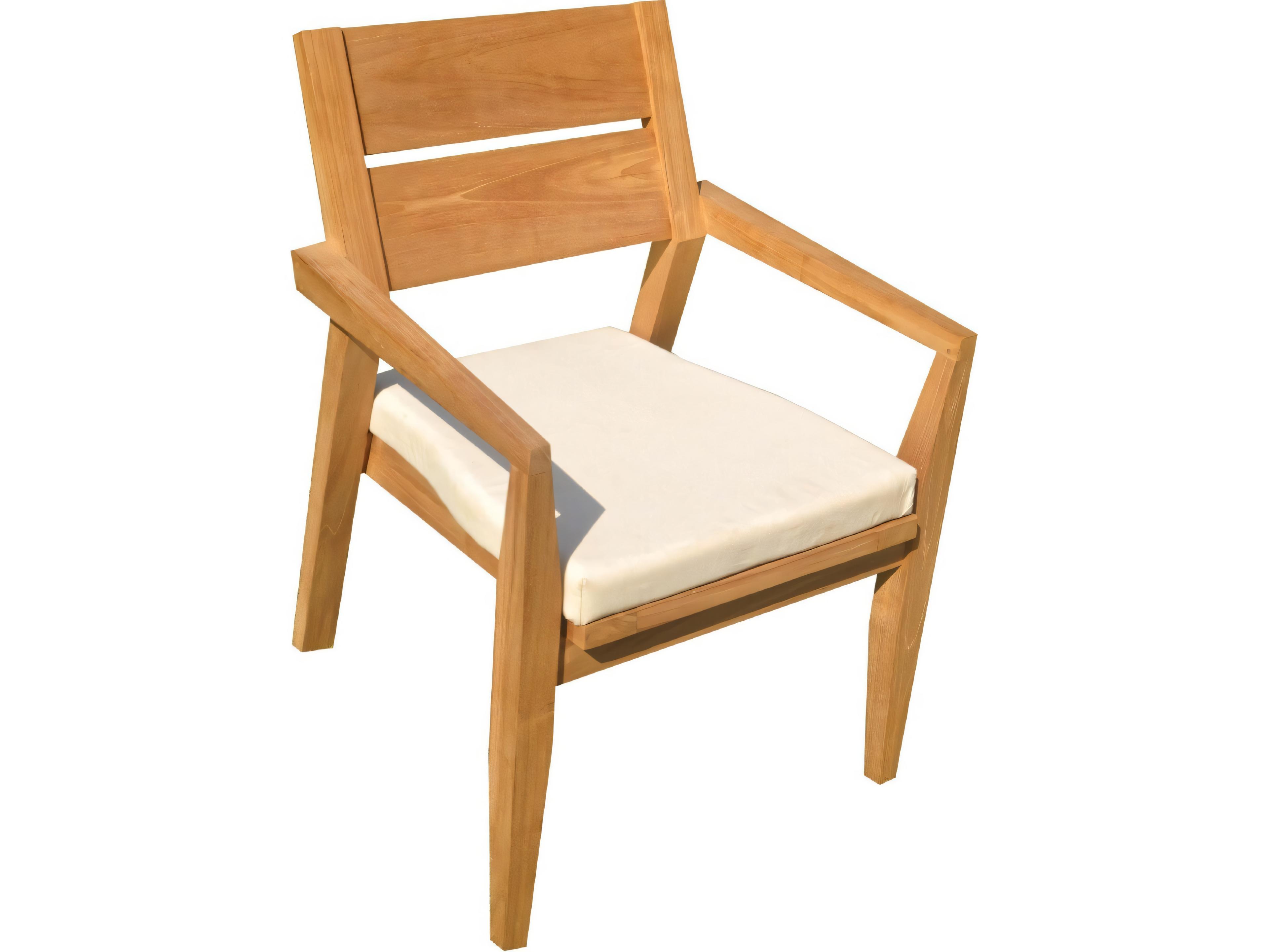 Teak Smith Vellore Stacking Captain Dining Arm Chair